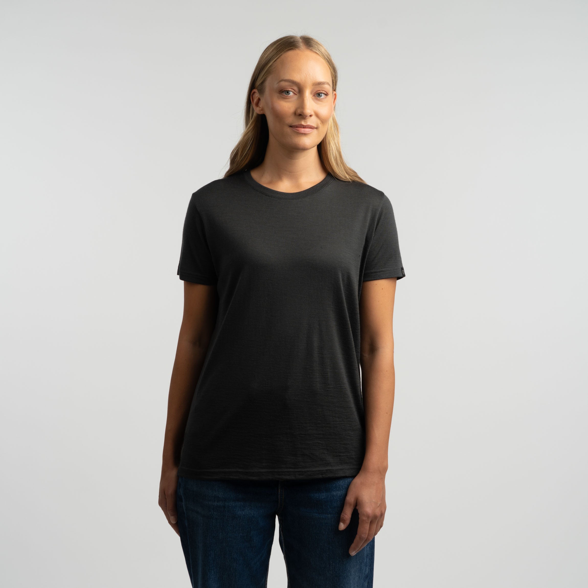 Lisa merino T-paita W - graniitinharmaa