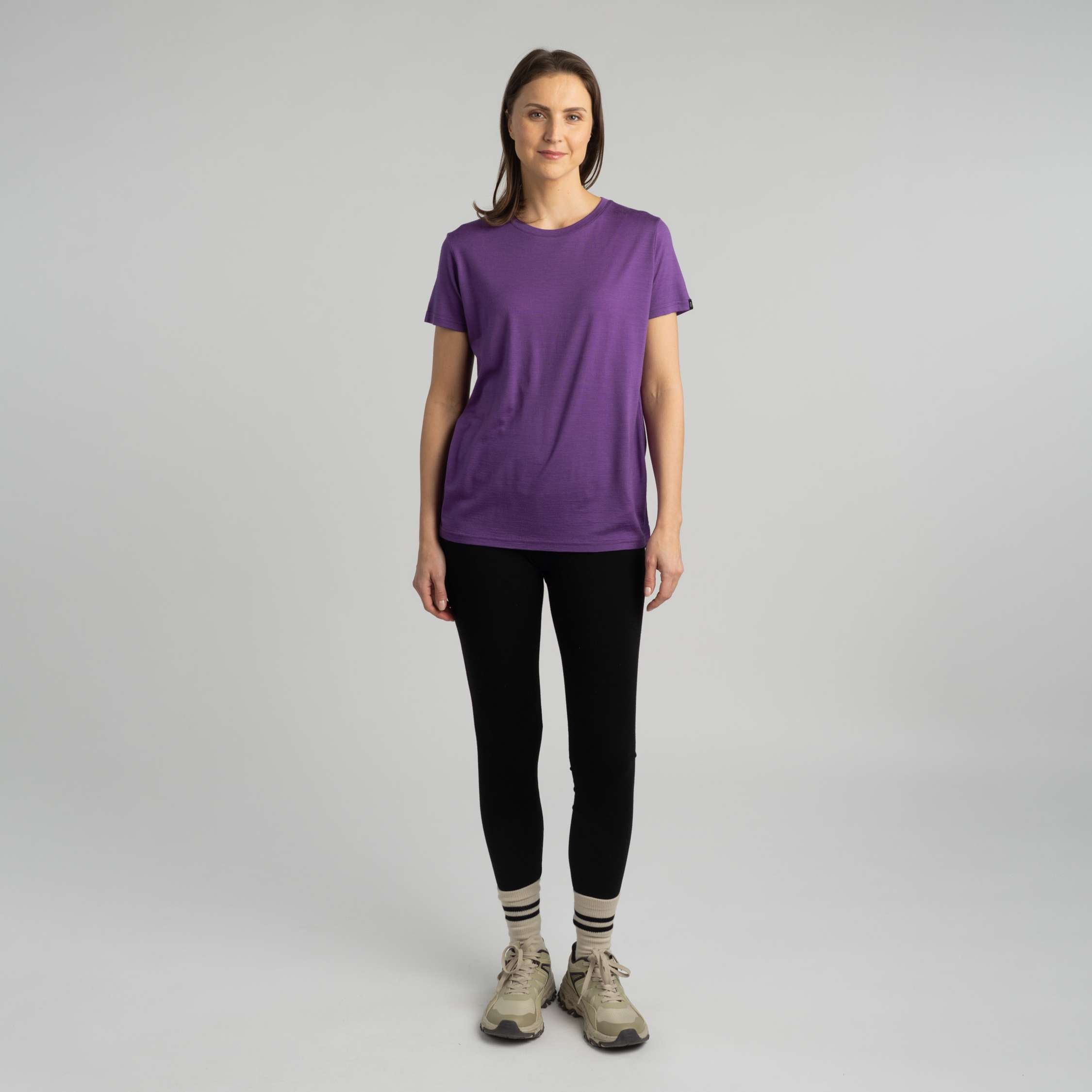 Lisa T-shirt en mérinos W - violet