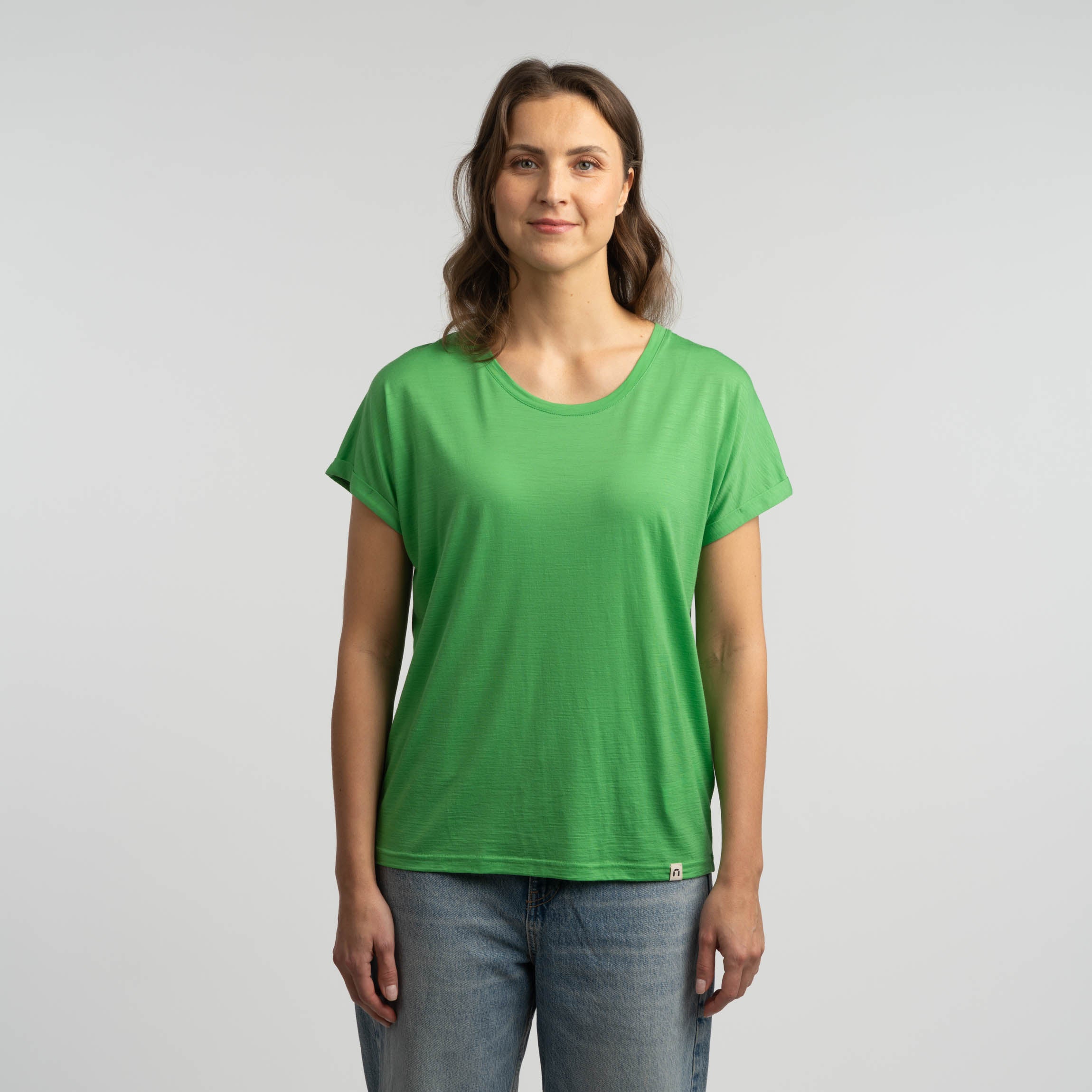Modifier le T-shirt en mérinos W - vert herbe