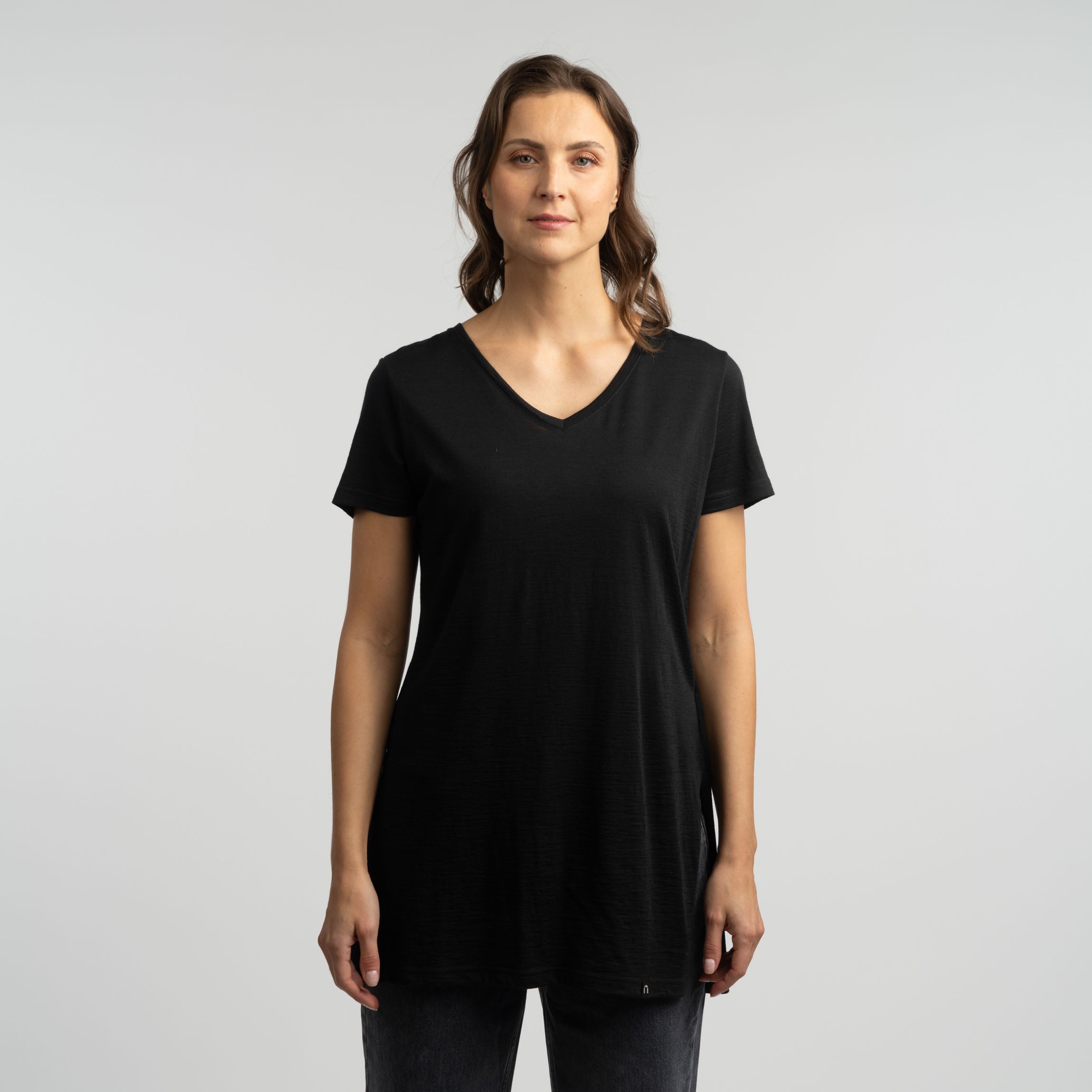 T-shirt Olivia en mérinos W - noir