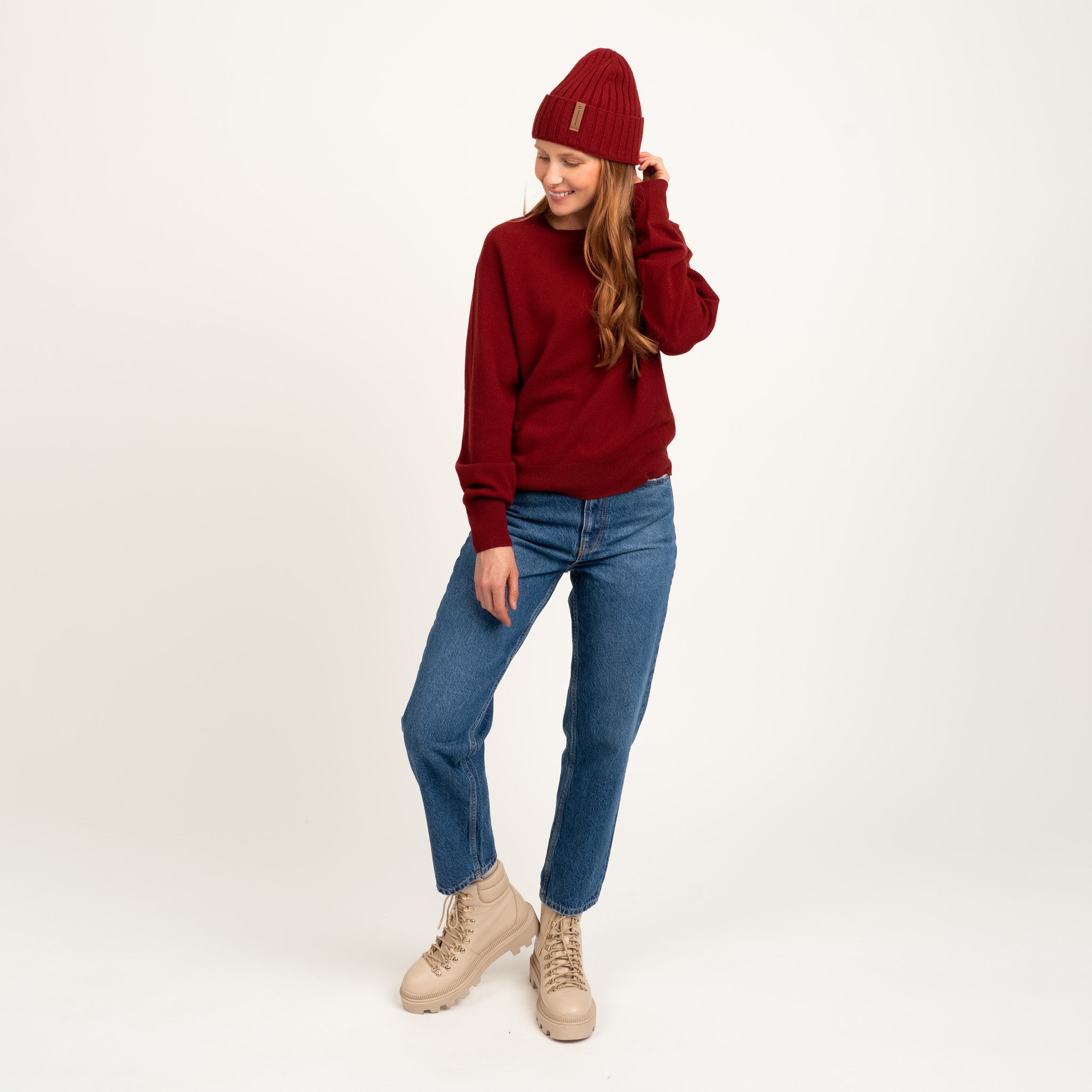 The model is 173 cm and wears size S.