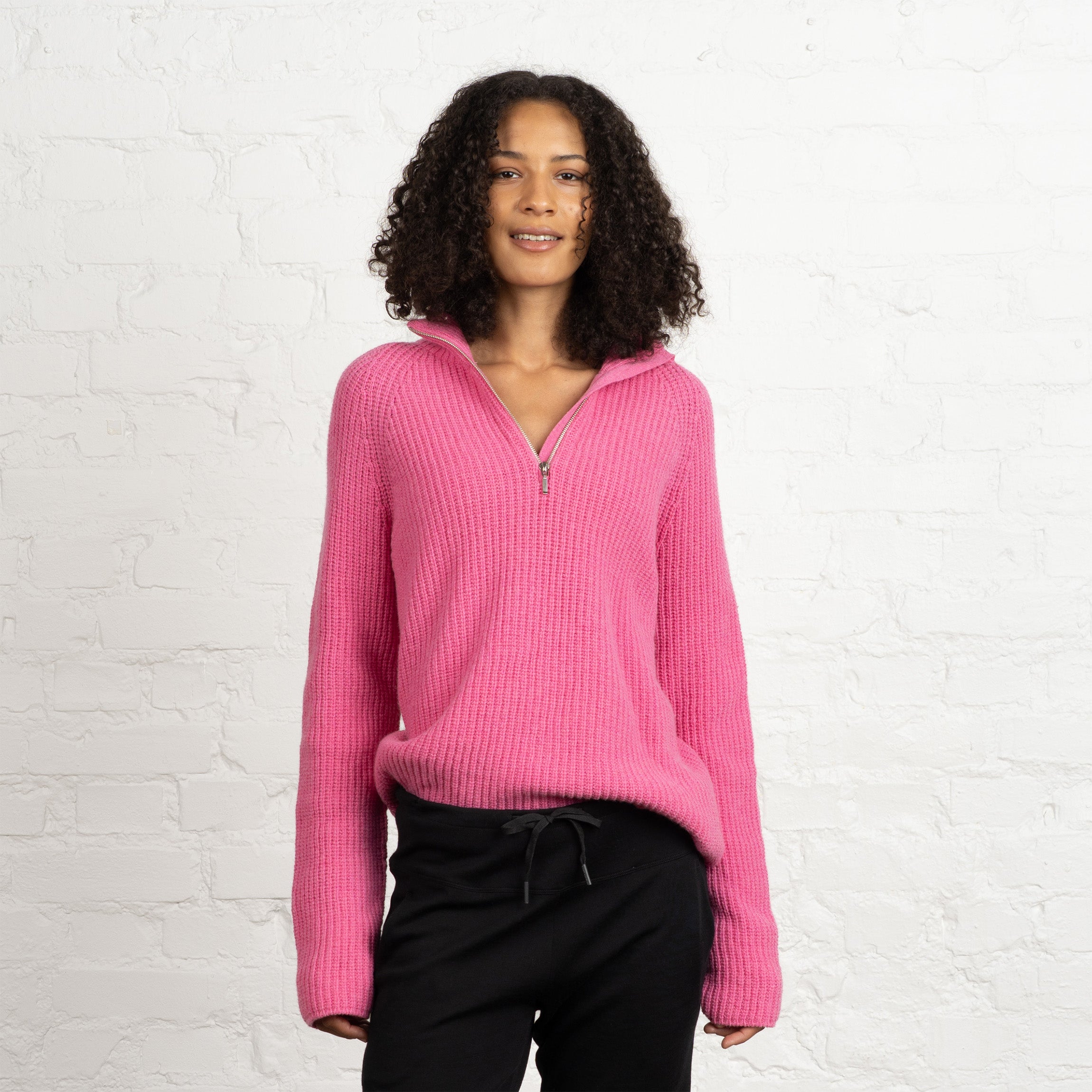 Magnolia naisten merinovillapaita - pioninpunainen