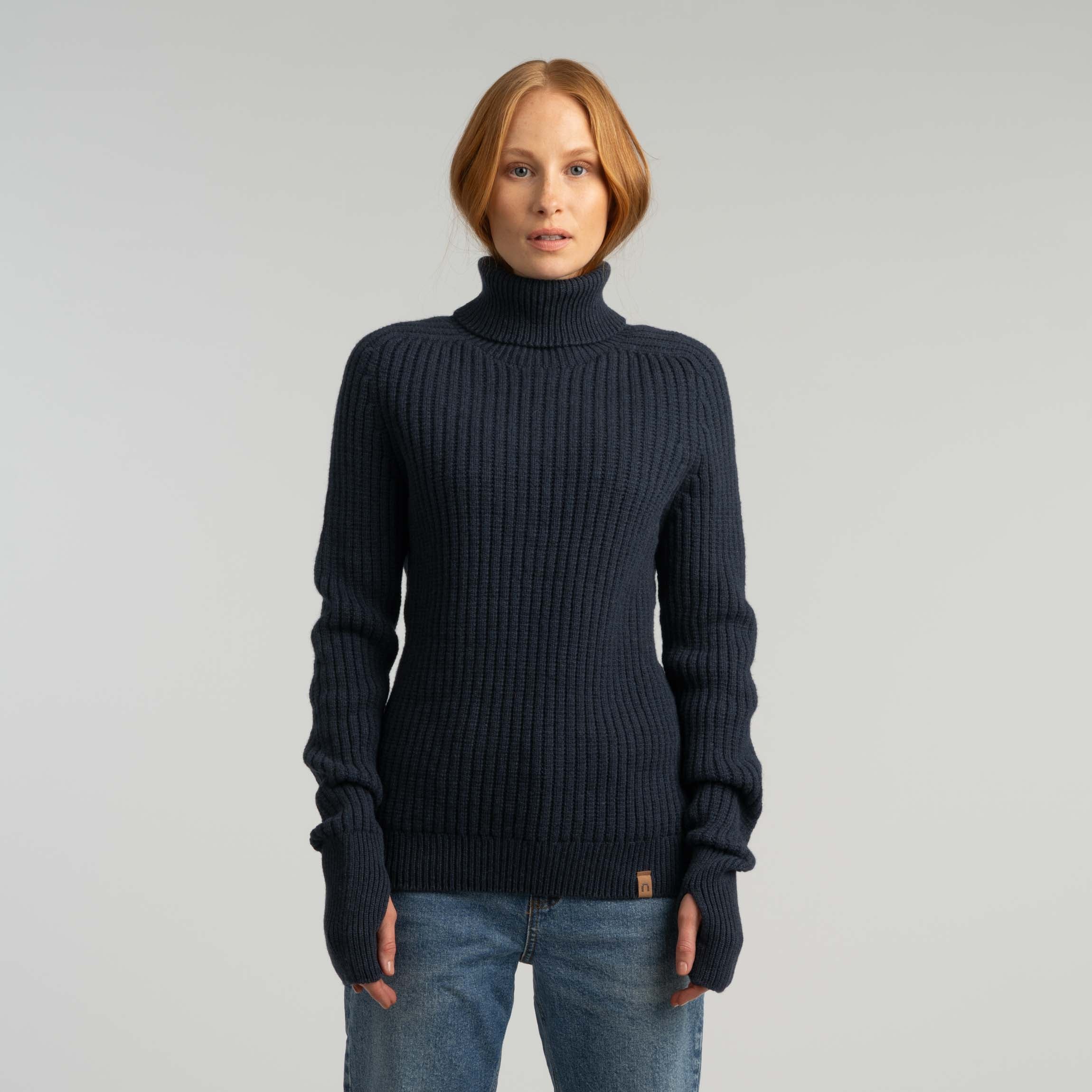 Havina merino coltrui W - indigoblauw
