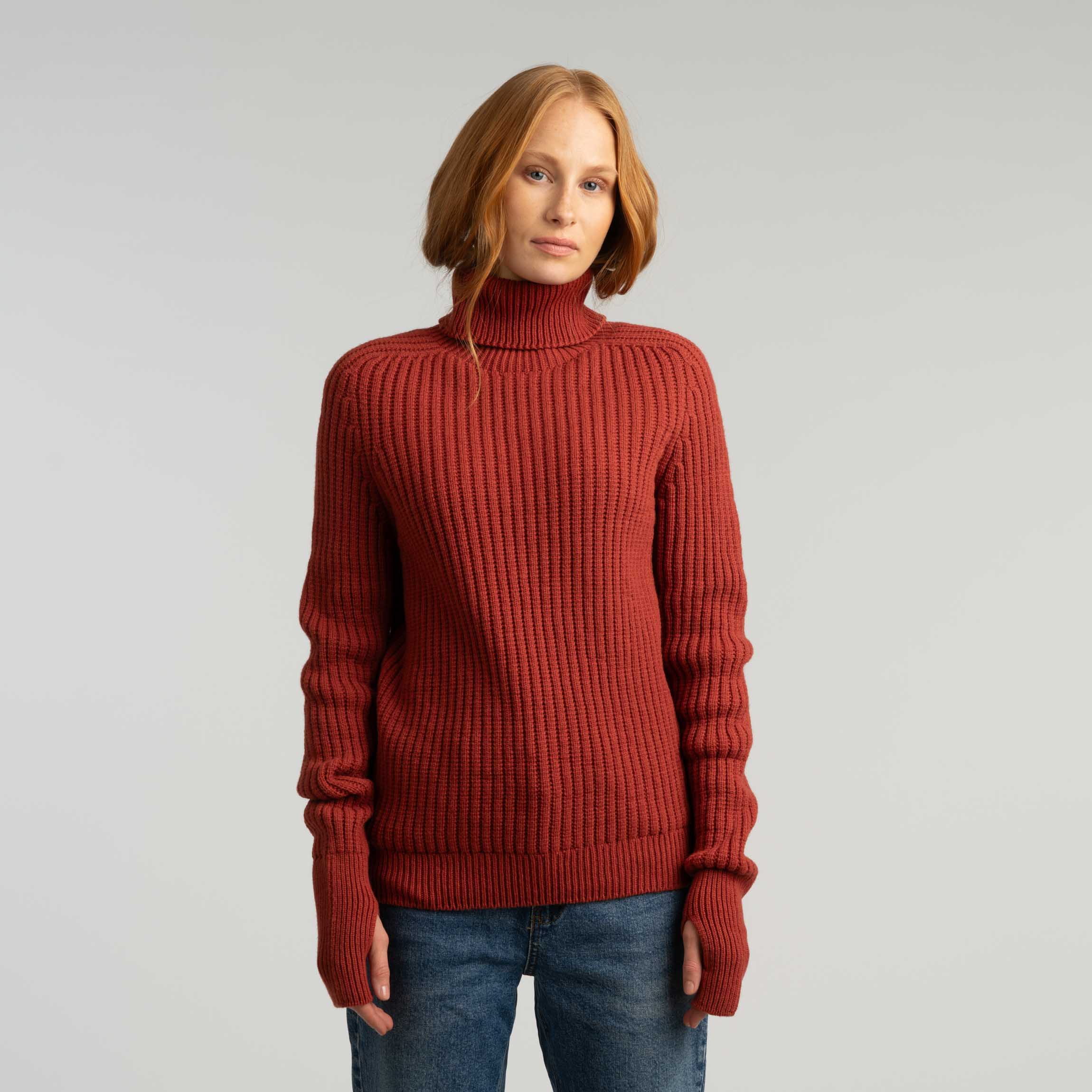 Havina merino coltrui W - terracotta