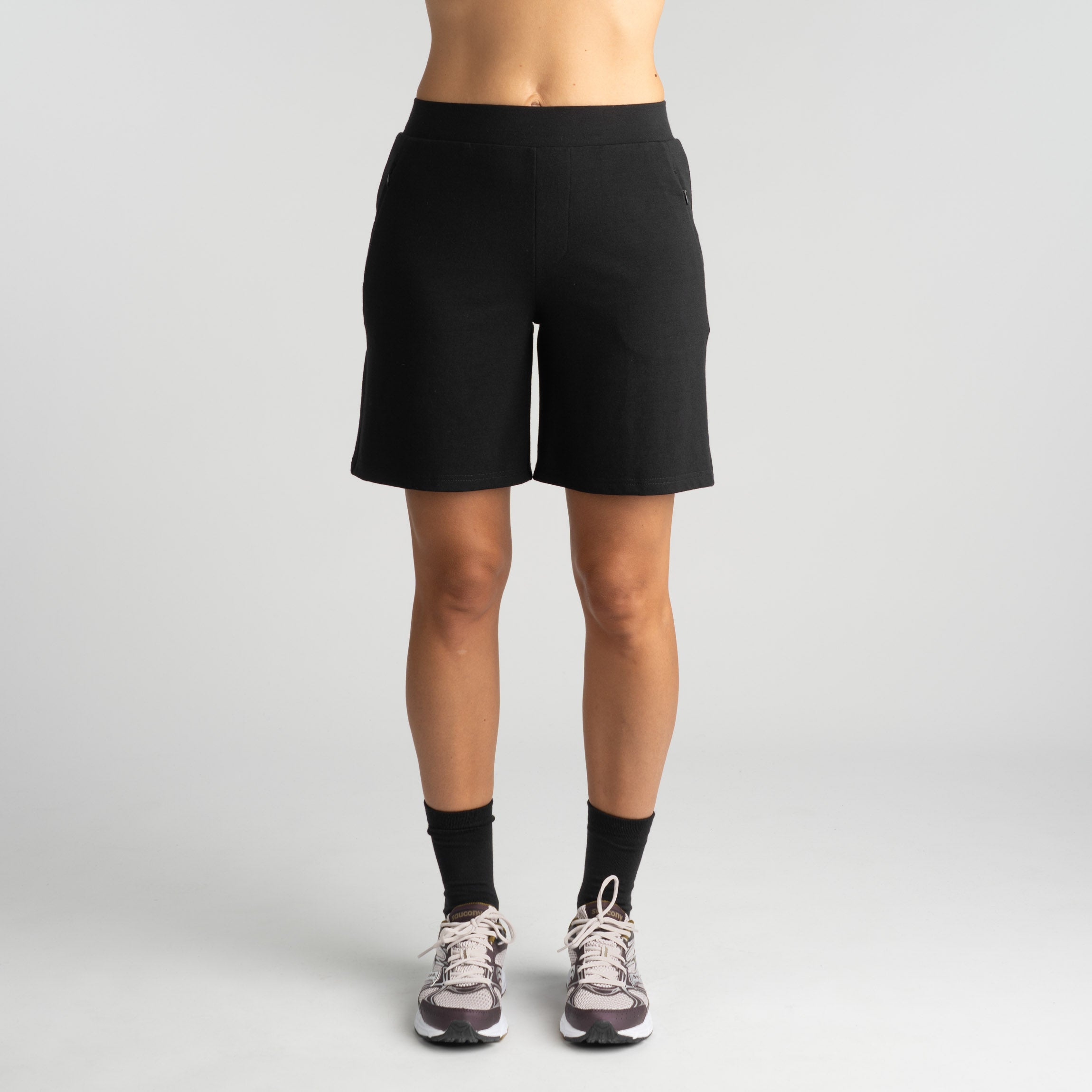 Linnea merinoshortsit W - musta