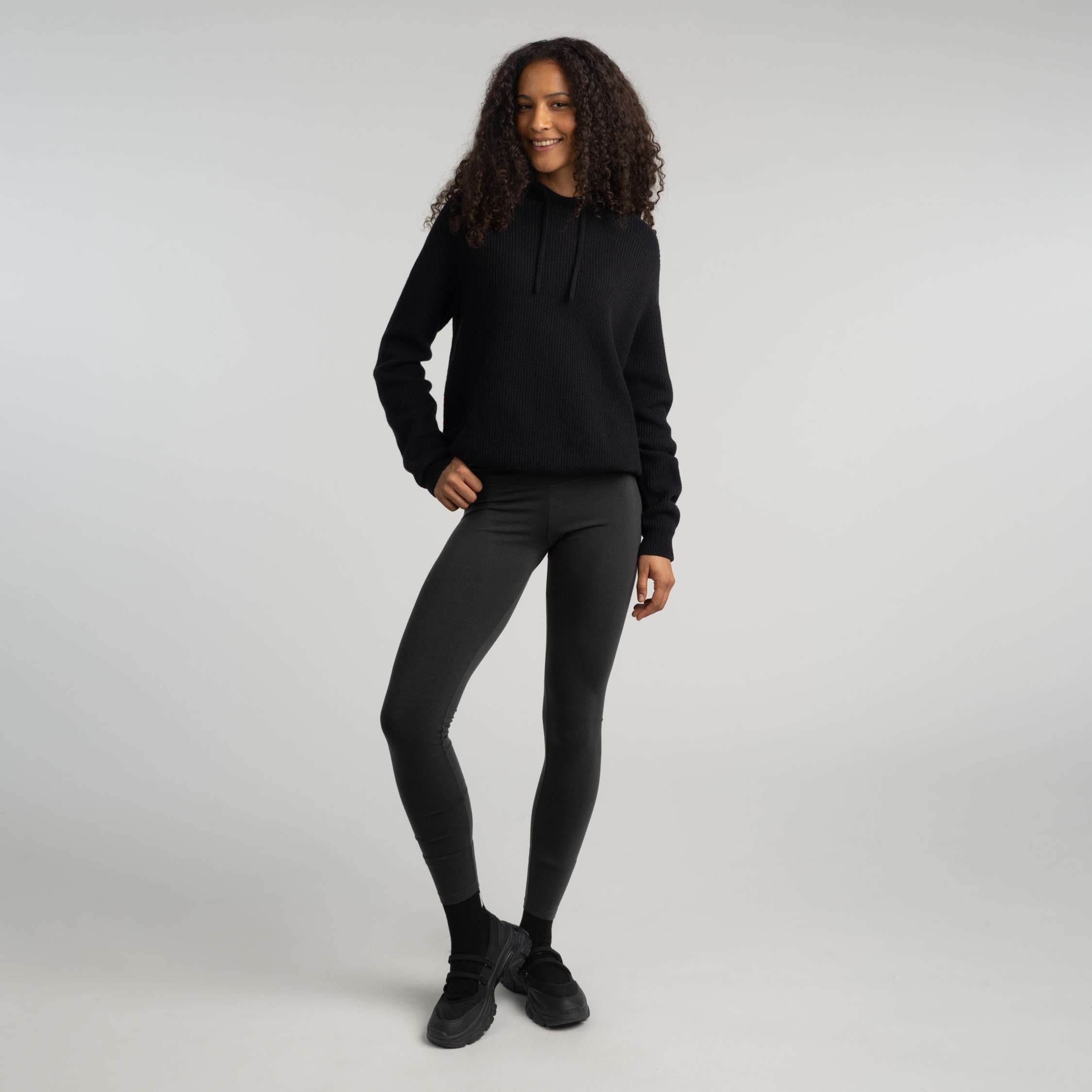 Ariel merinoleggingsit W - graniitinharmaa