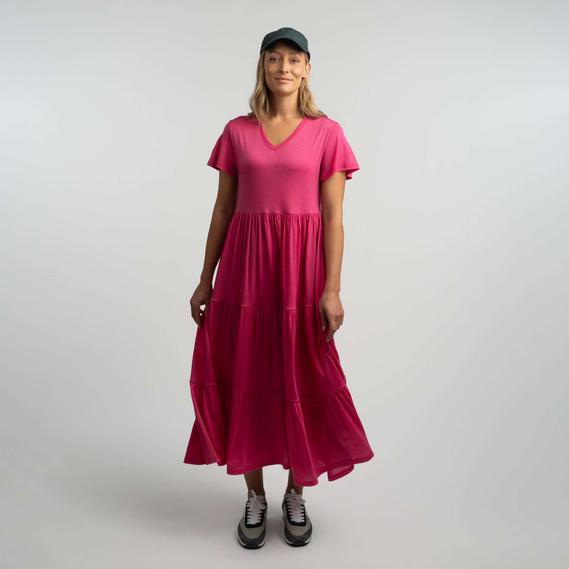 Robe en mérinos Lily W - rose