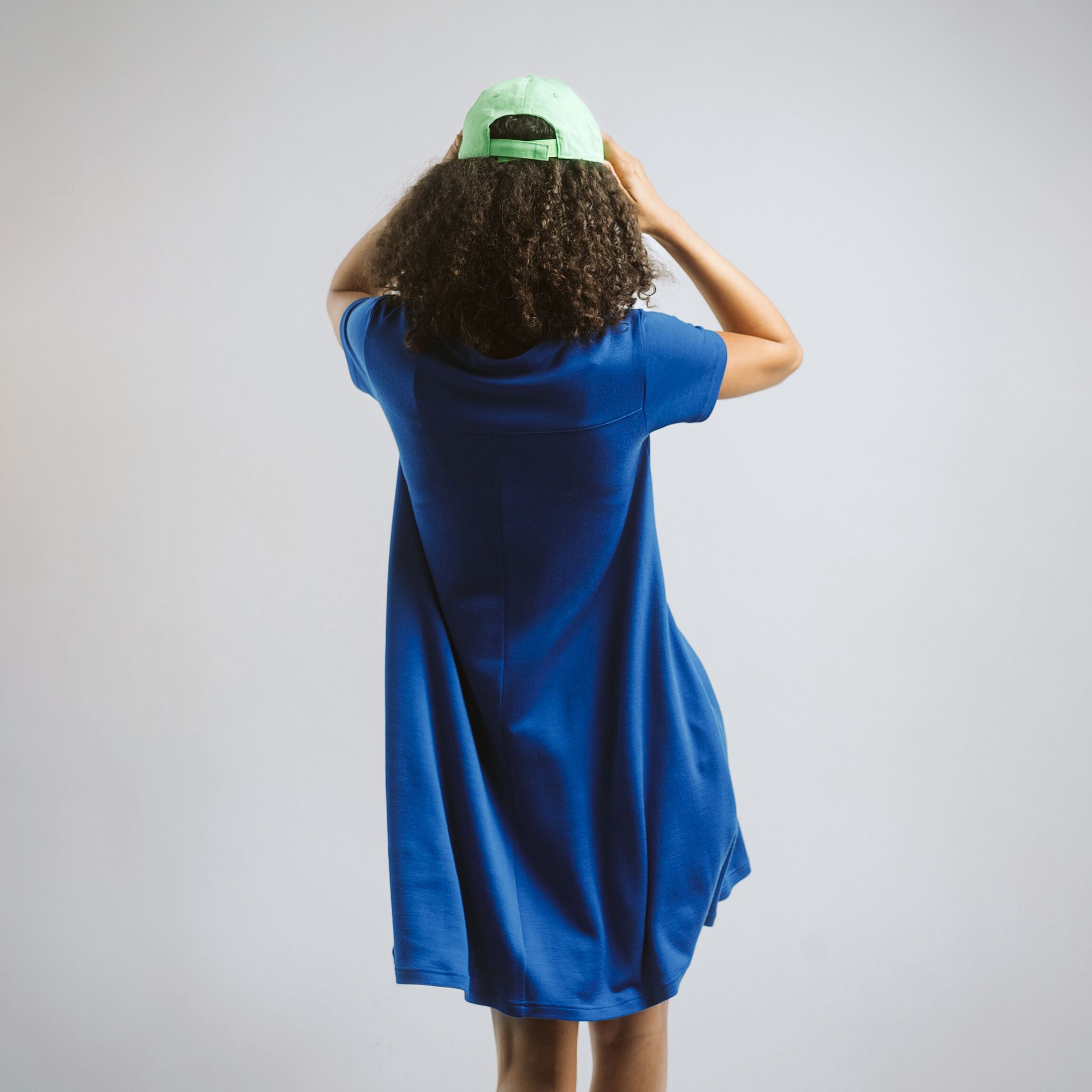 Robe en mérinos Rea W - bleu atlantique