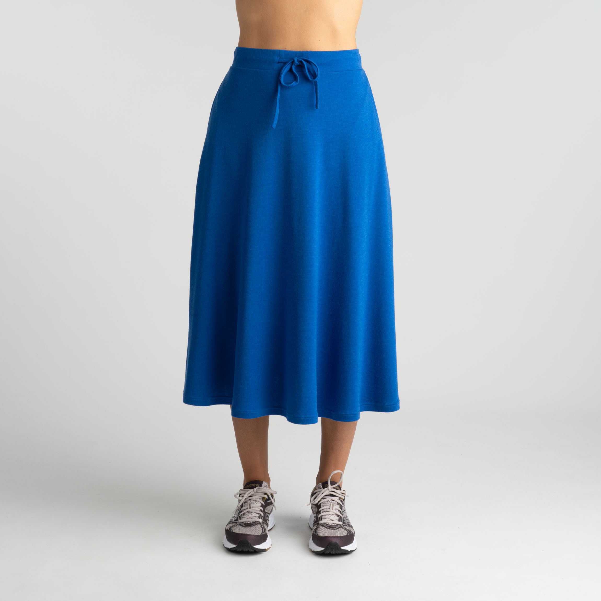 Jupe Nelli en mérinos pour femme - bleu atlantic