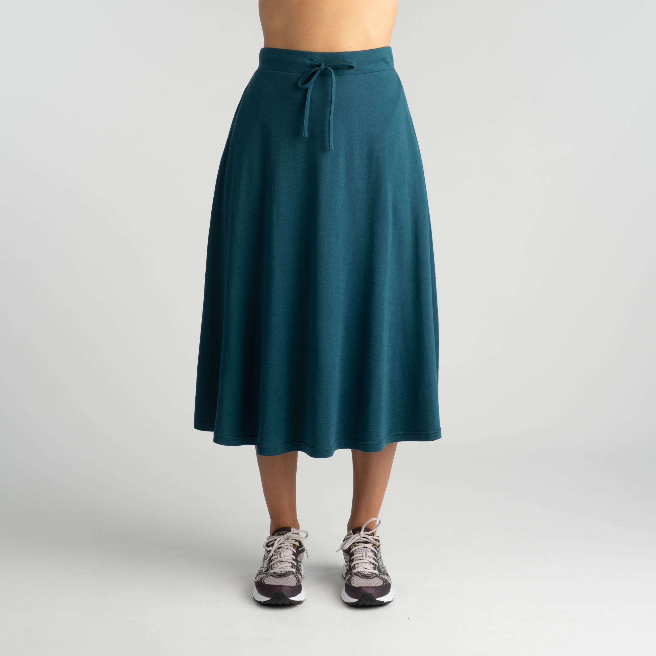 Jupe Nelli en mérinos W - bleu-vert