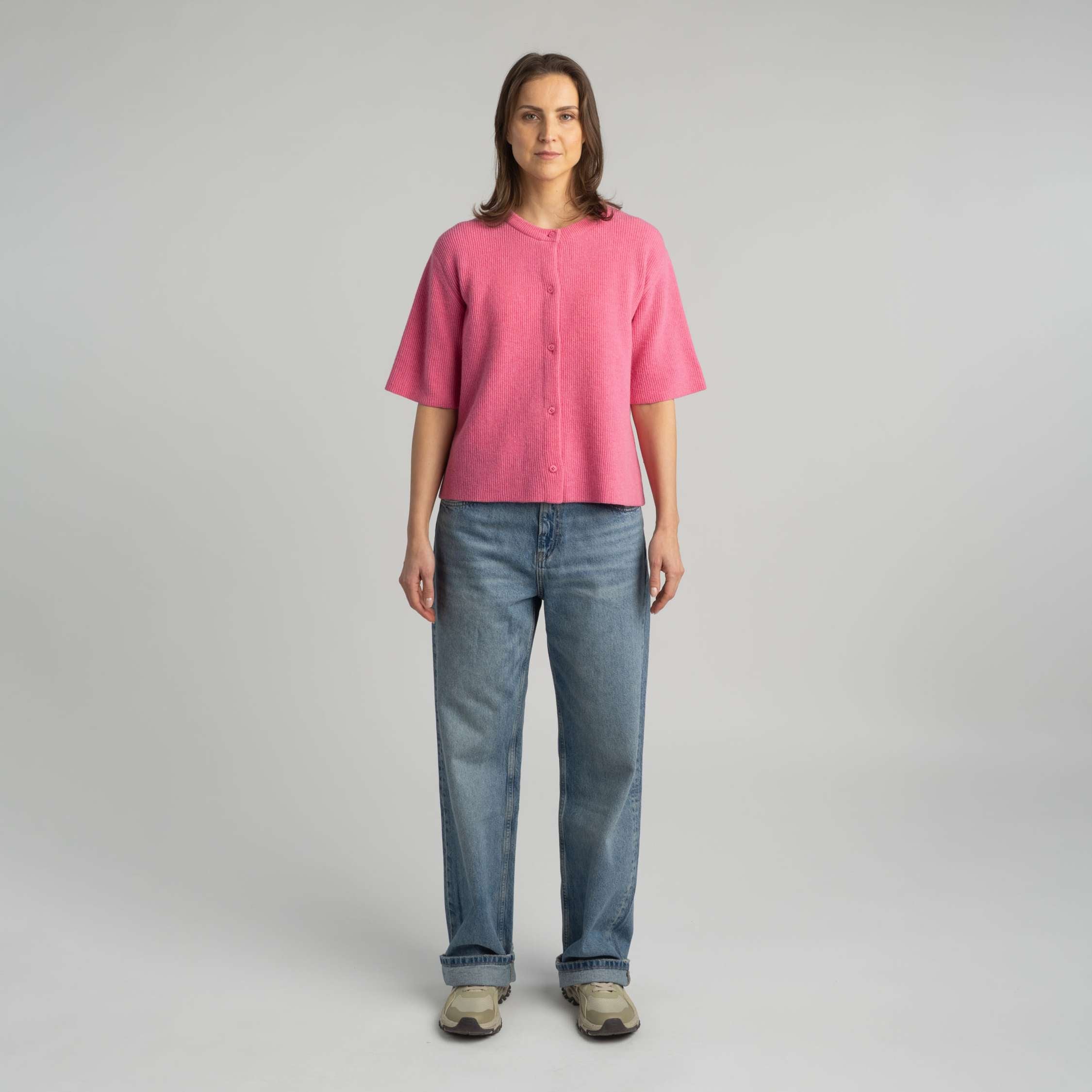 Sointu Women's cardigan - peony pink