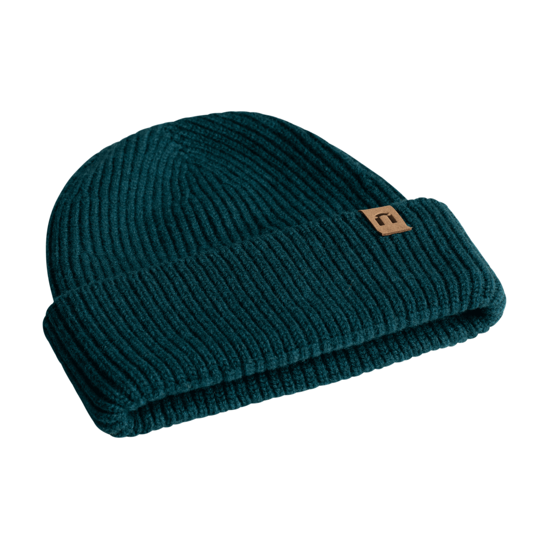 Huuru Merinowollmütze - pfauenblau