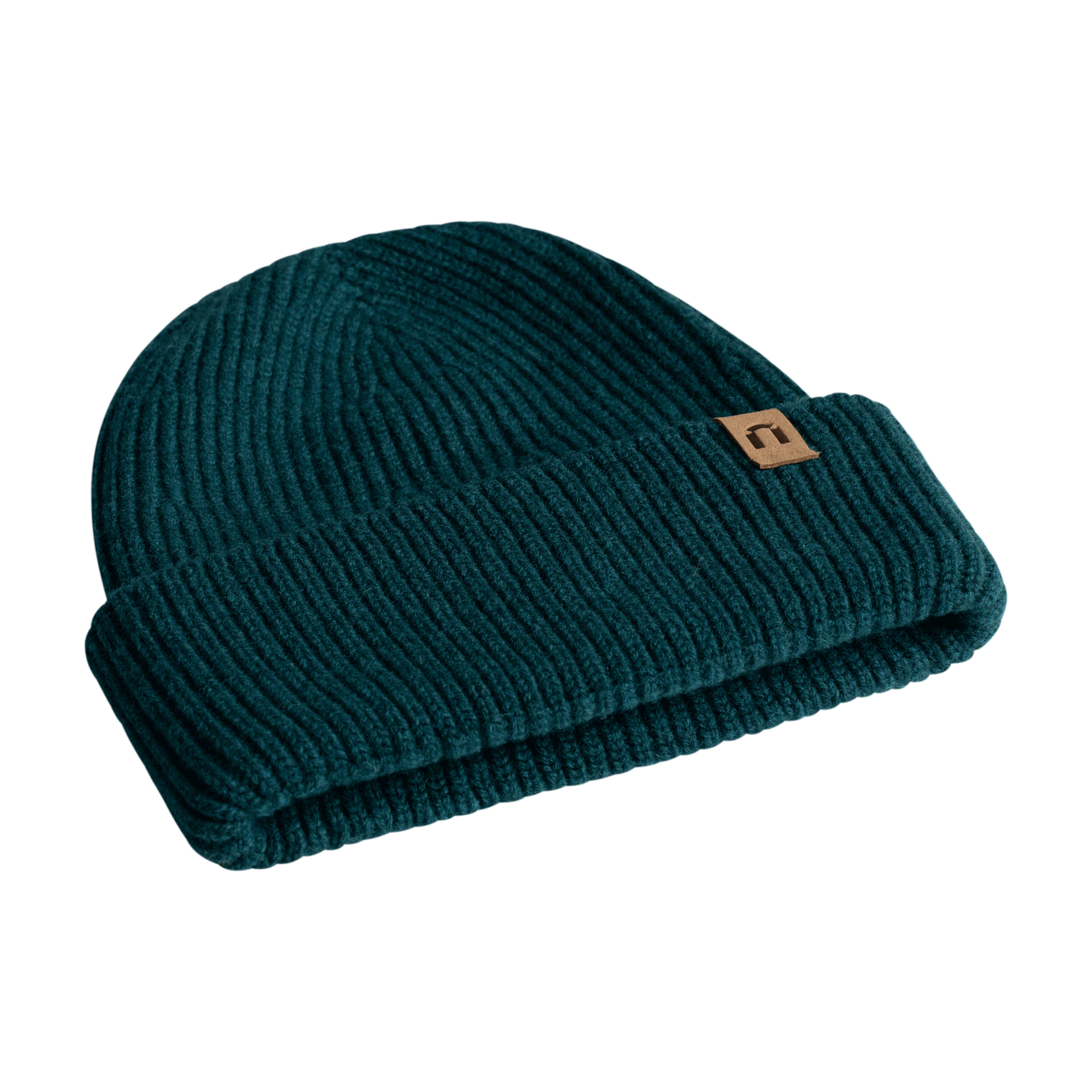 Huuru Merinowollmütze - pfauenblau