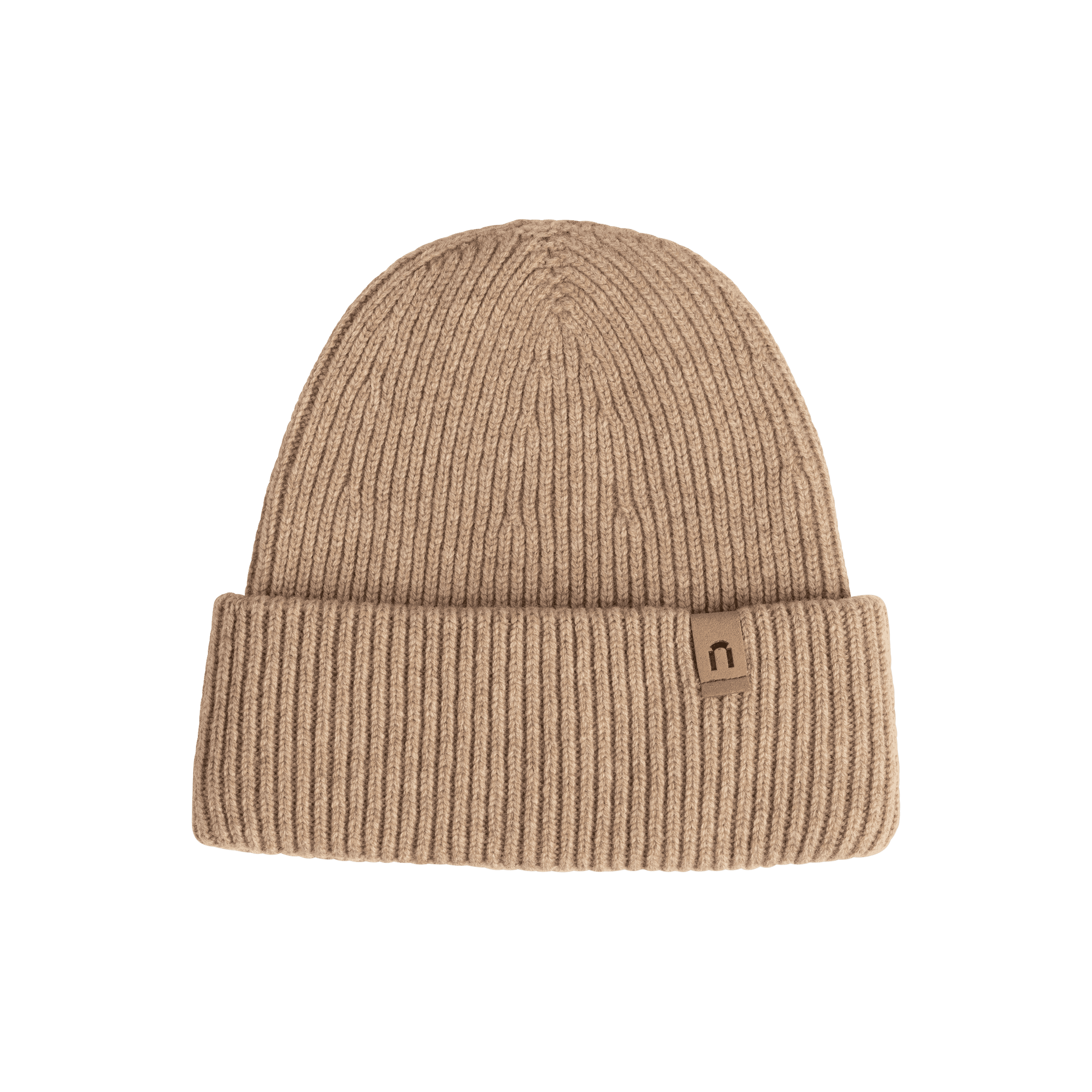 Huuru Merinowollmütze - lattebraun