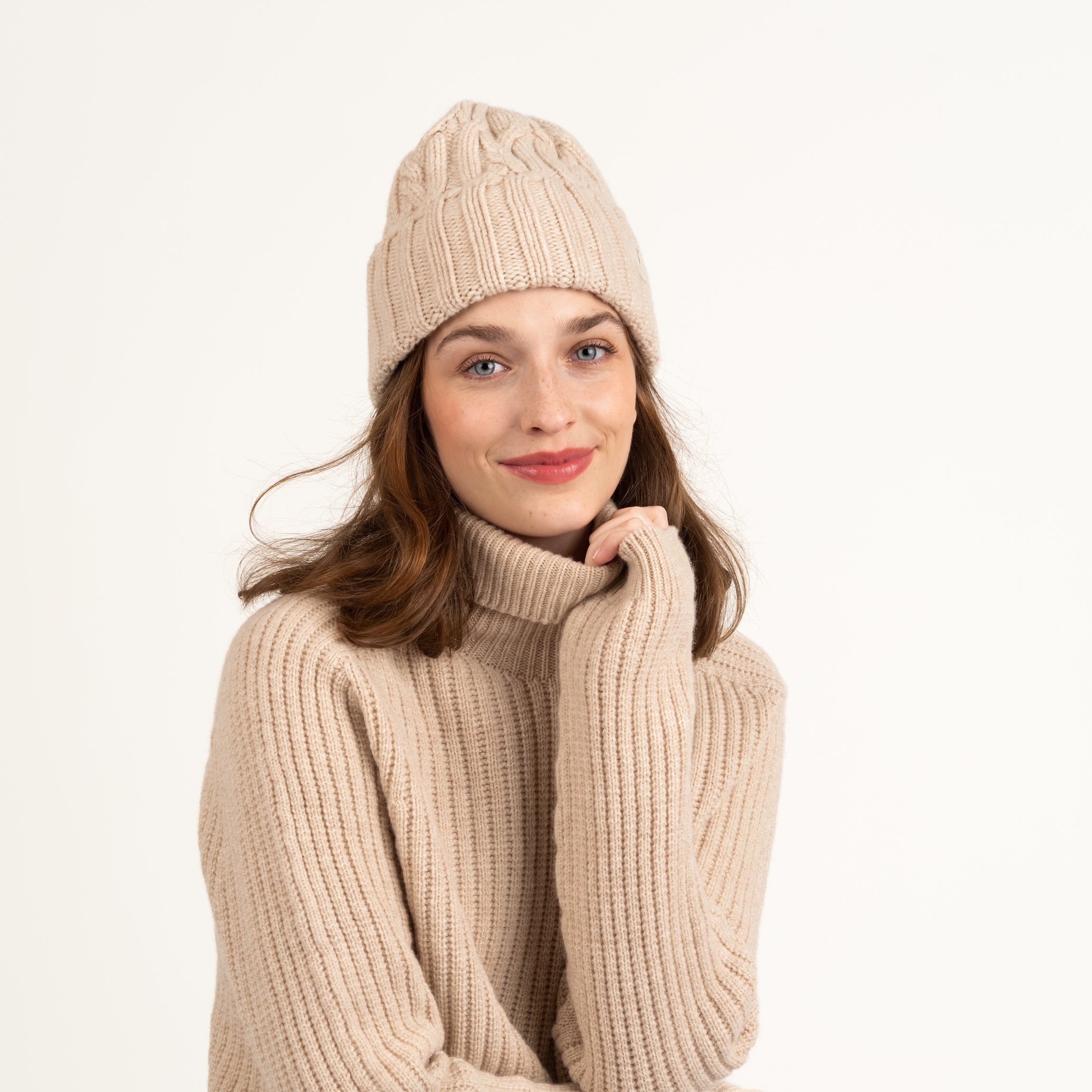 Nietos Merino-Mütze - Mandel