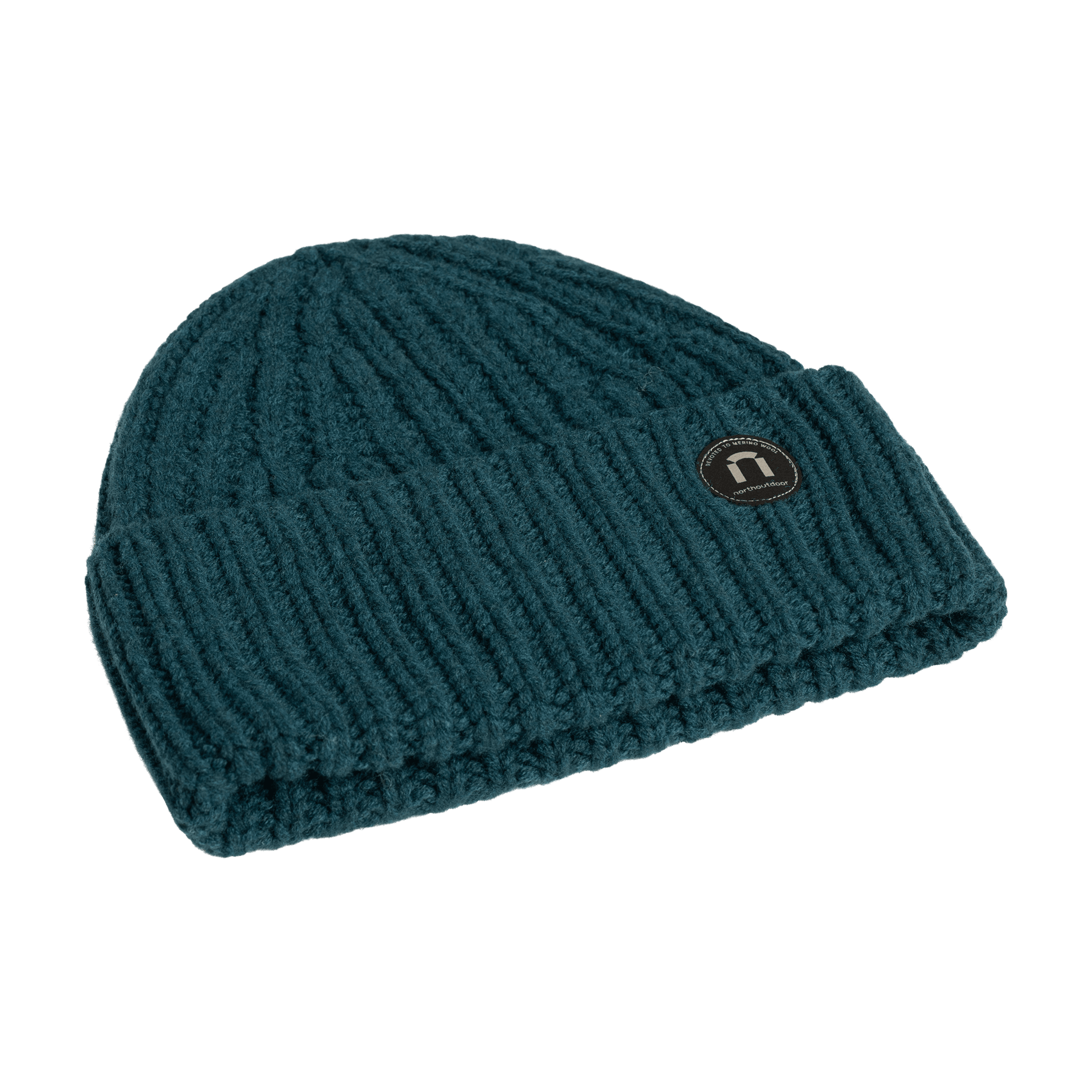 Kaisla merinoull mössa - påfågelblå