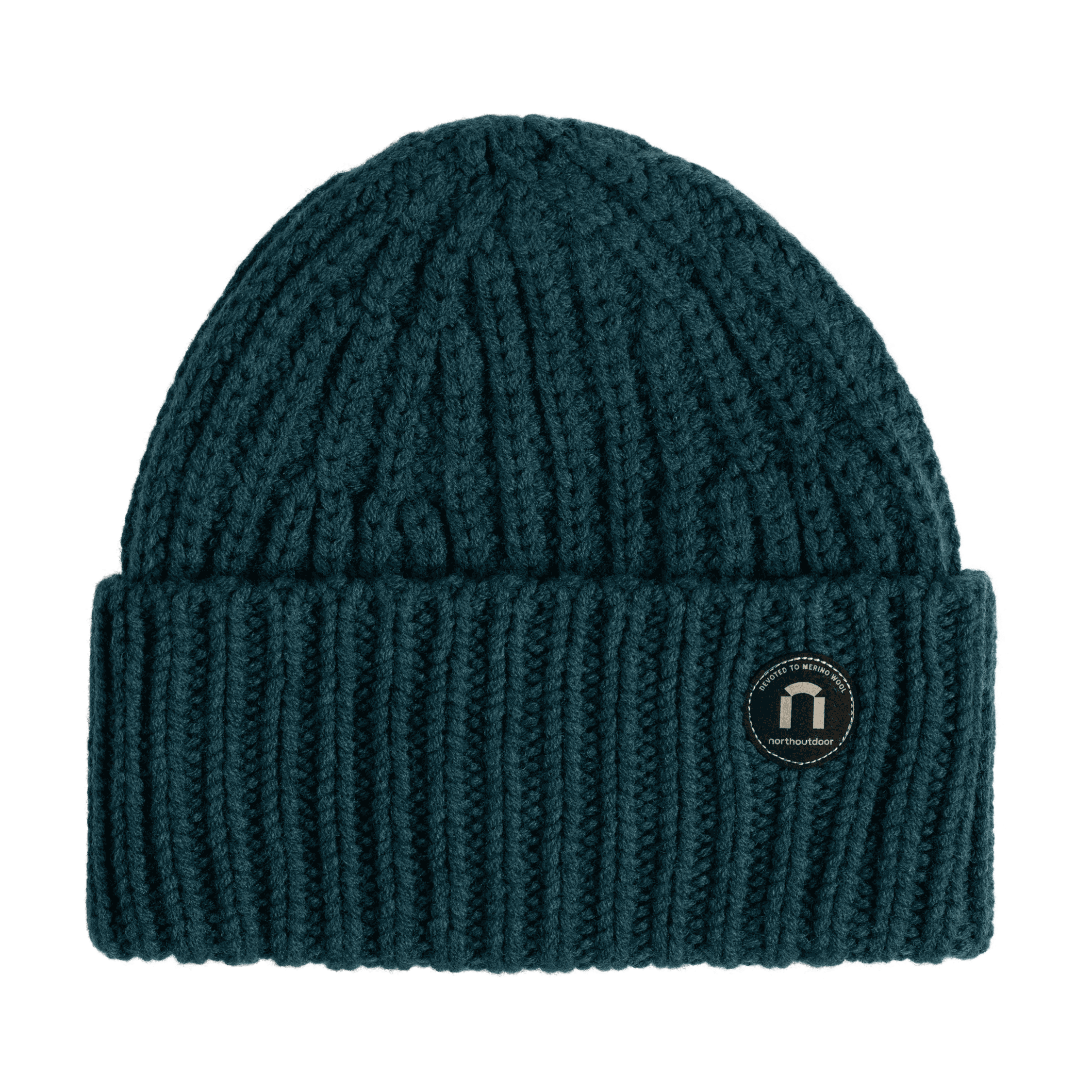 Kaisla merinoull mössa - påfågelblå