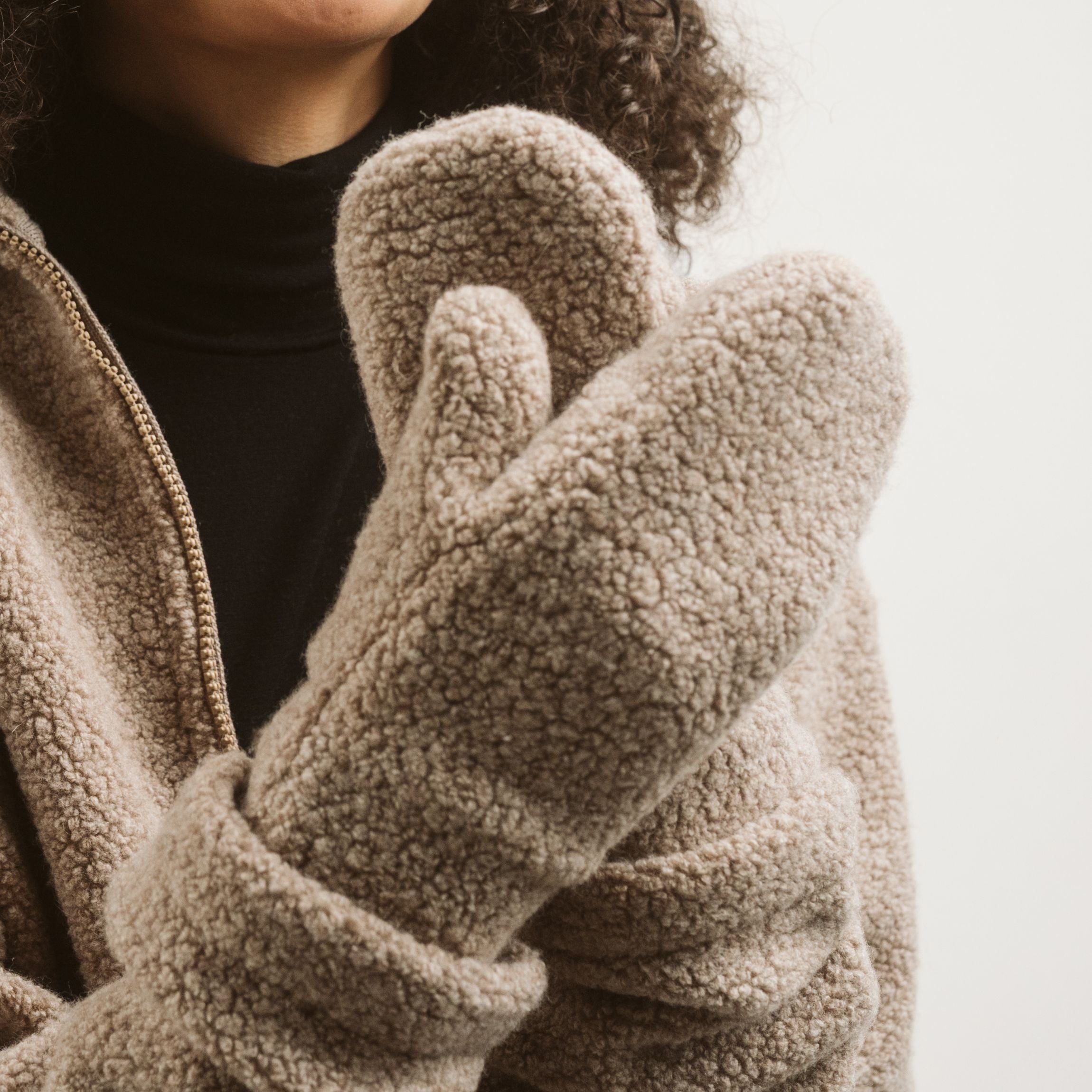 Avery Wollfleecehandschuhe - Latte
