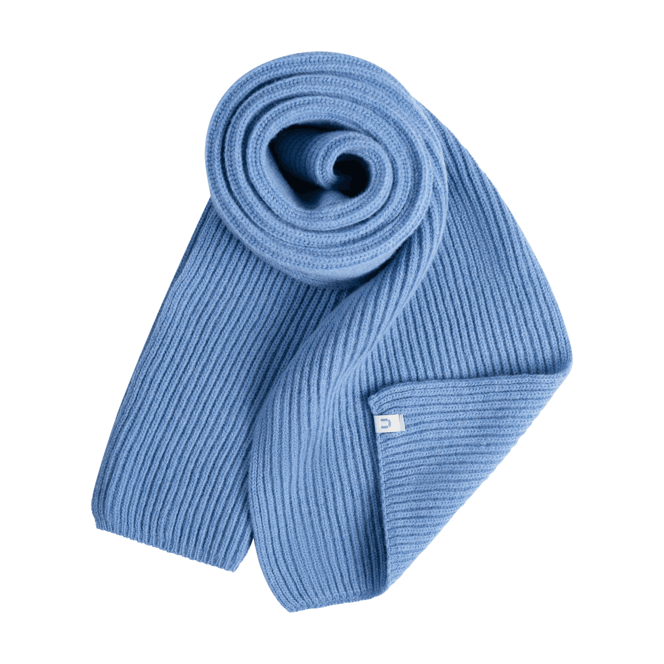 Pyry merino kaulaliina - taivaansininen