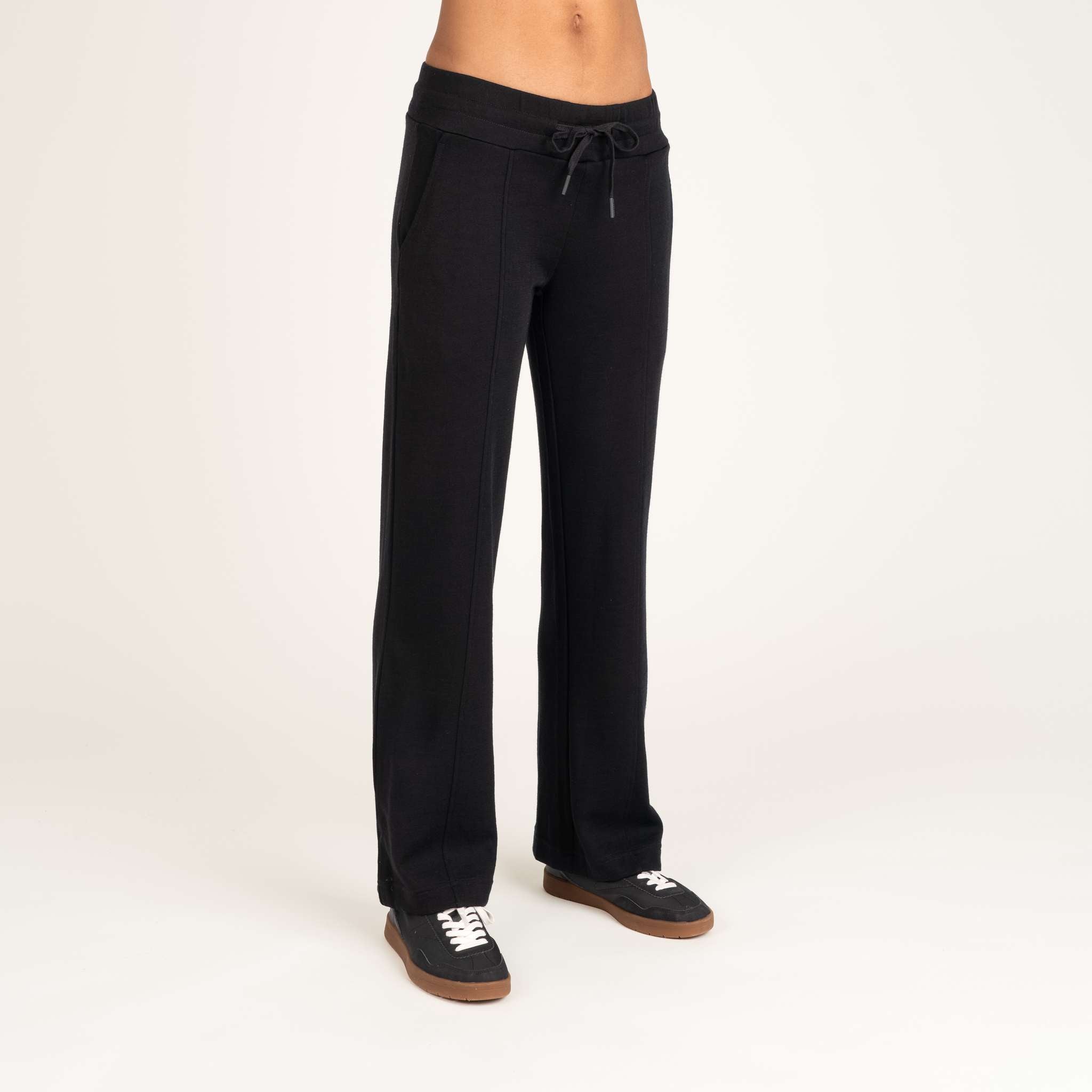 All day 260 naisten merinohousut Ebba - musta