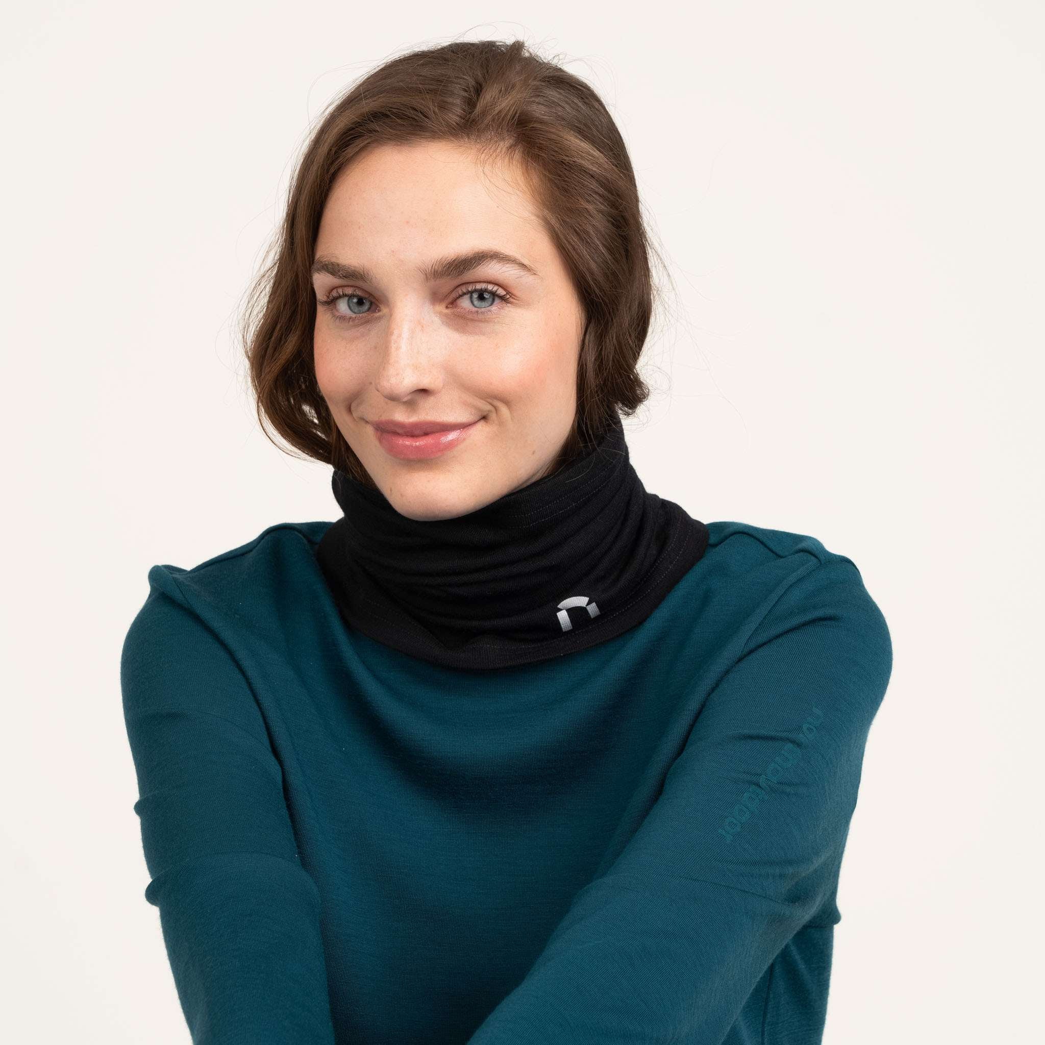 Active 210 merino tuubihuivi - musta