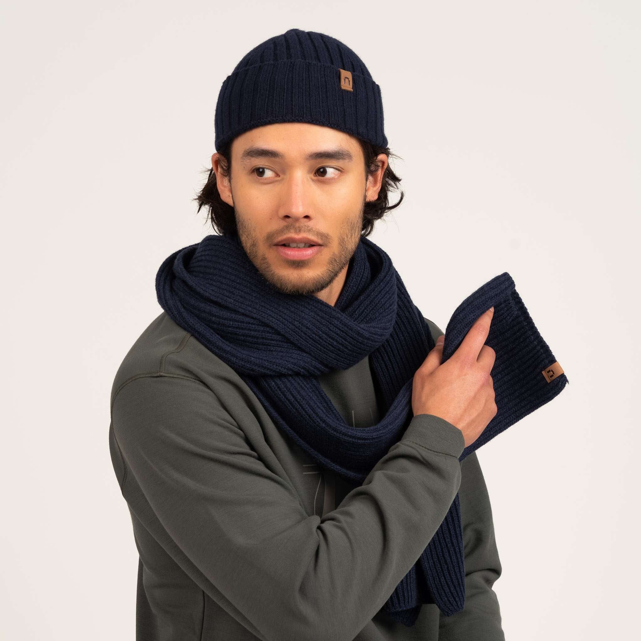 Kajo High Merinomütze - Indigoblau