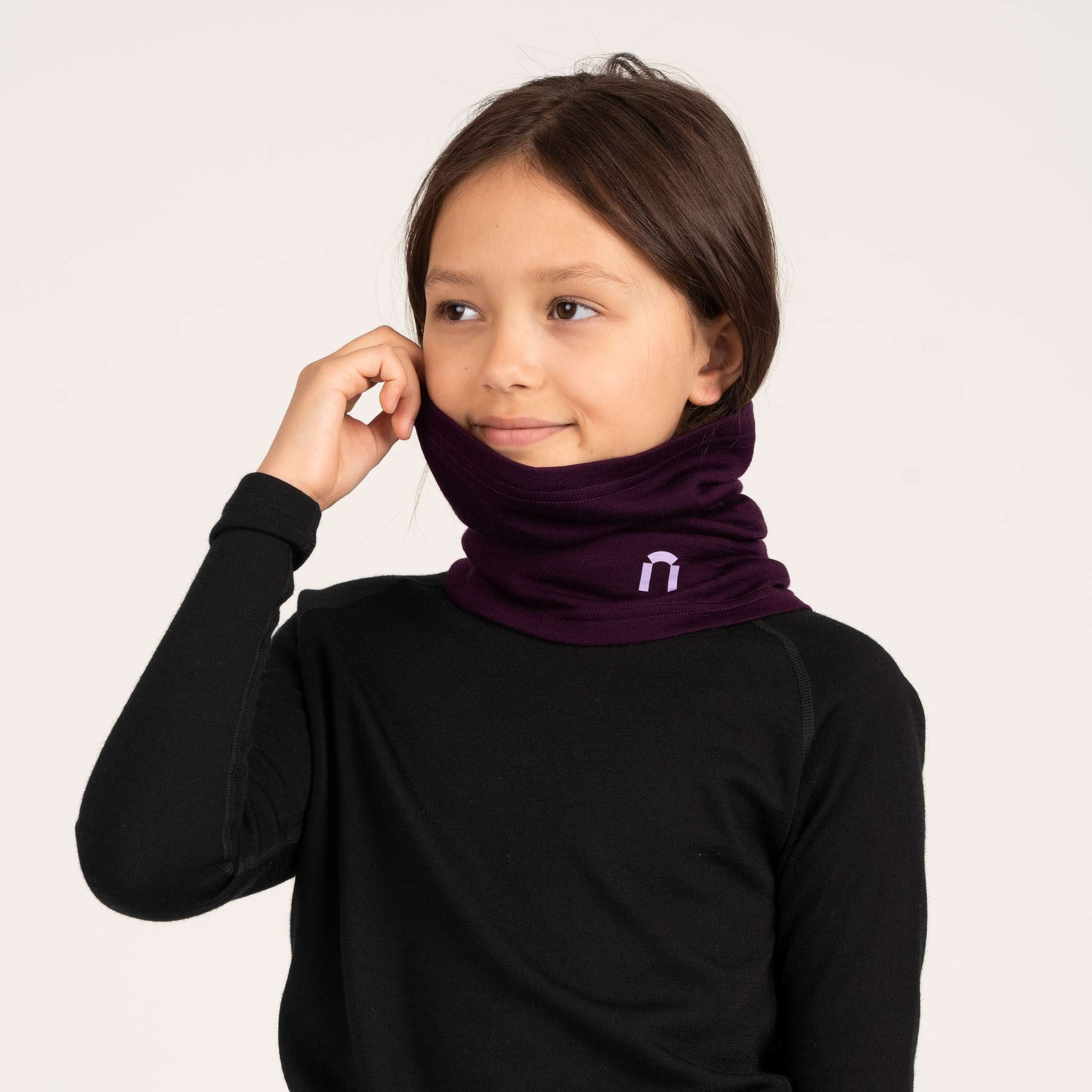 Sensitive 225 lasten merino tuubihuivi - luumu