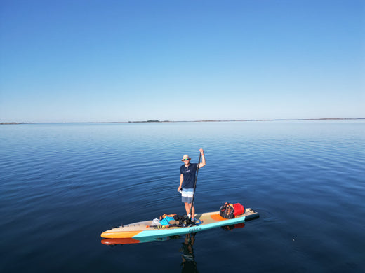 paddle boarding in the baltic sea