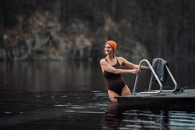 Free diver Johanna Nordblad does not spill cold water