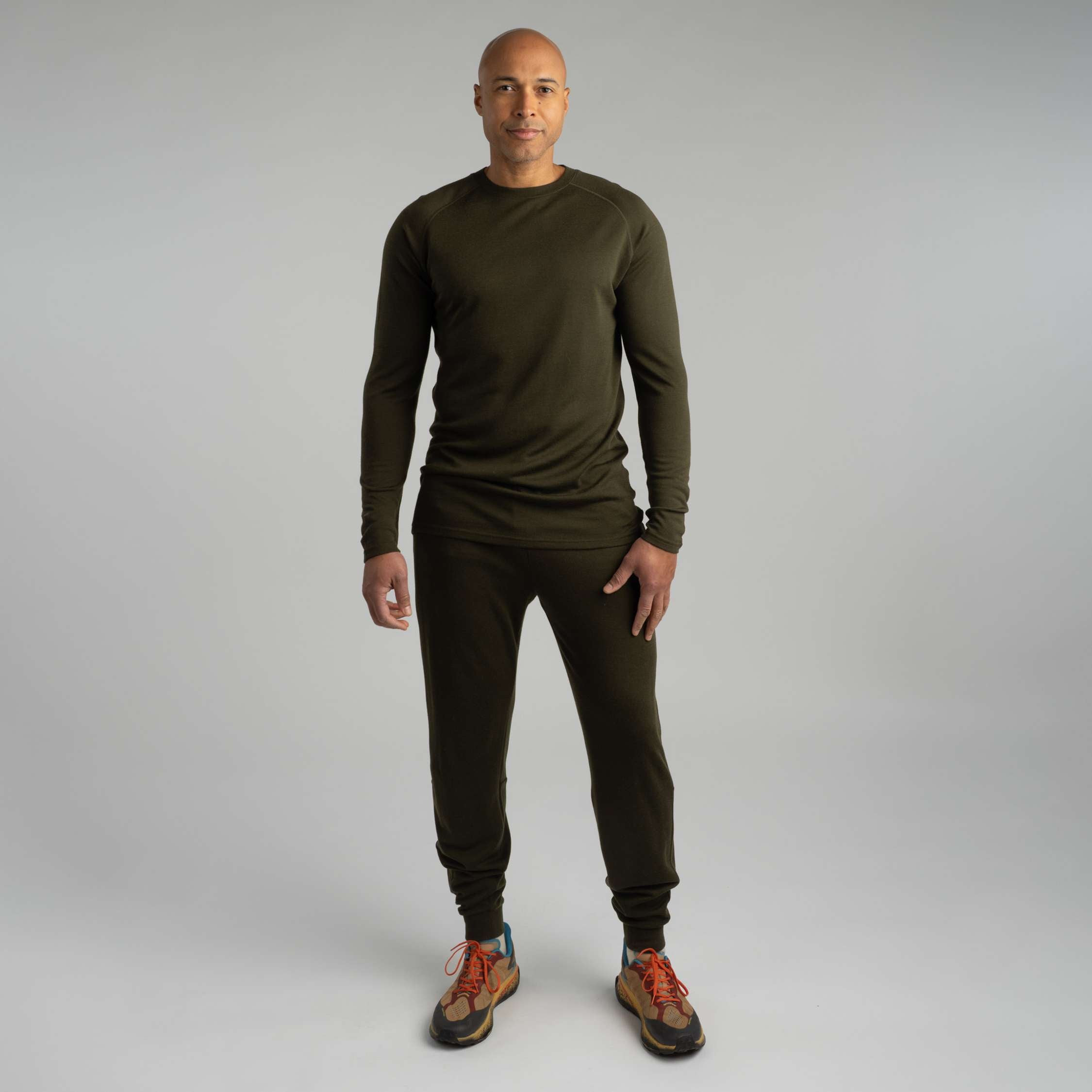 Sensitive 225 base layer merino shirt M - dark olive 