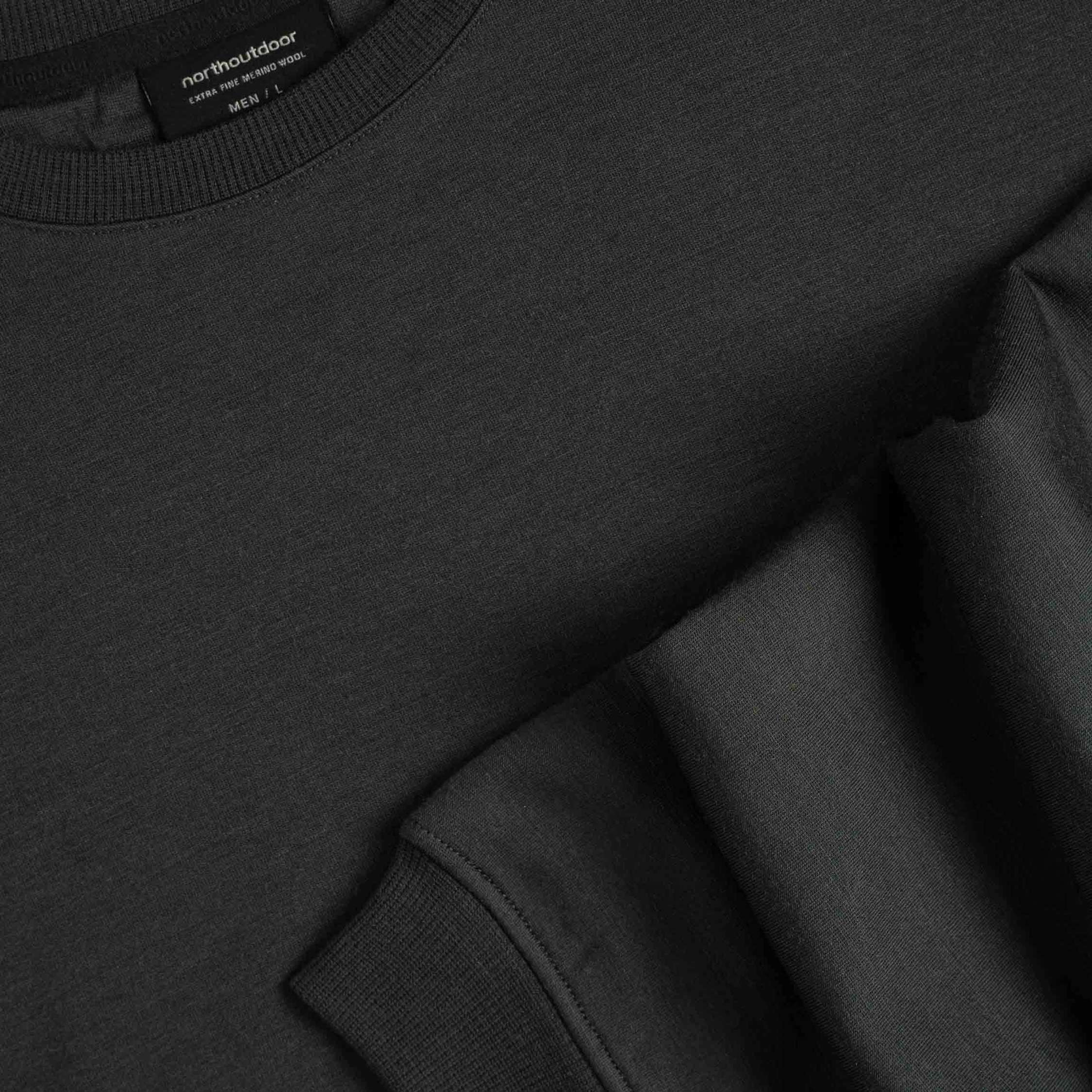 Hugo merinofleecepusero M - graniitinharmaa