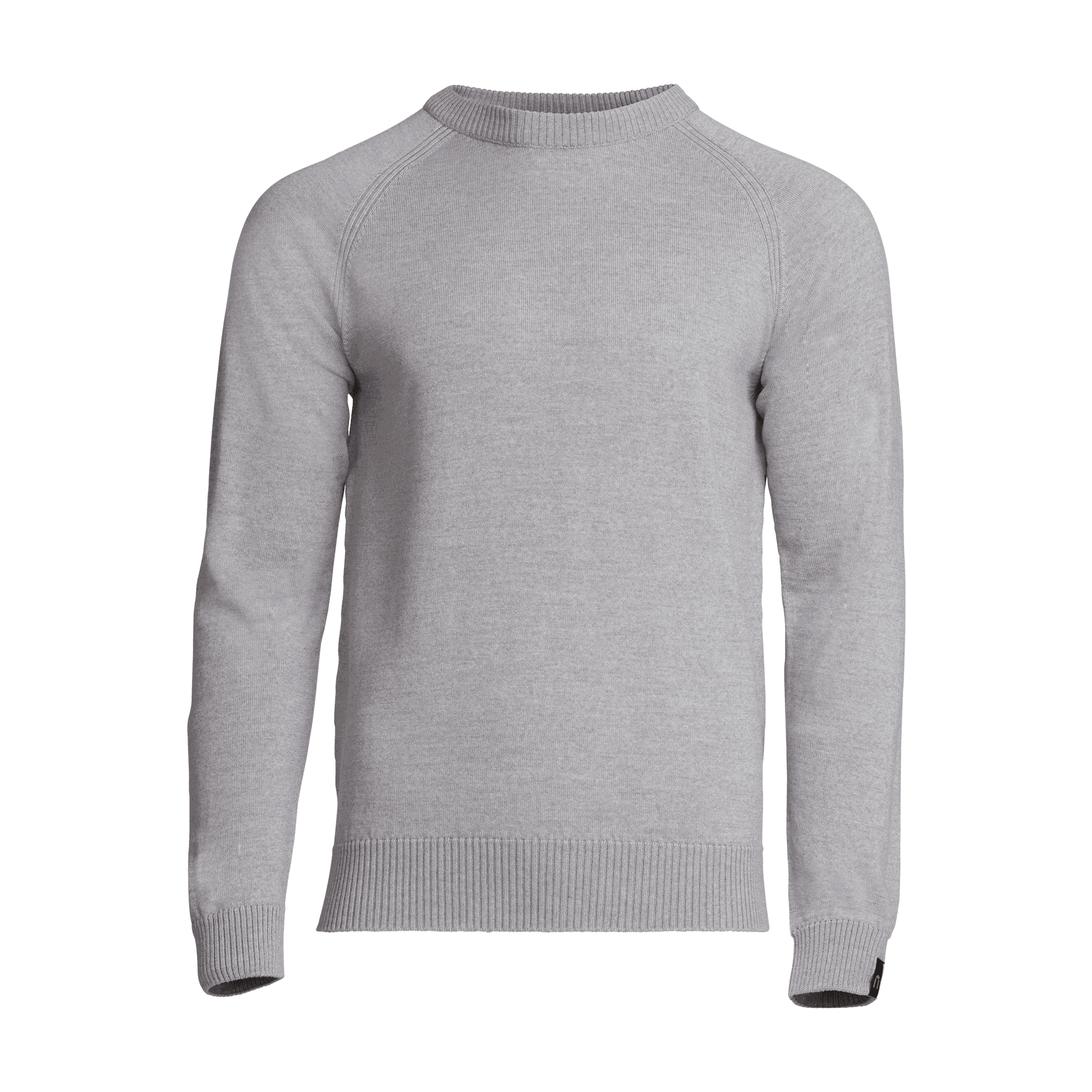 Hohka miesten merinoneulepusero - vaaleanharmaa
