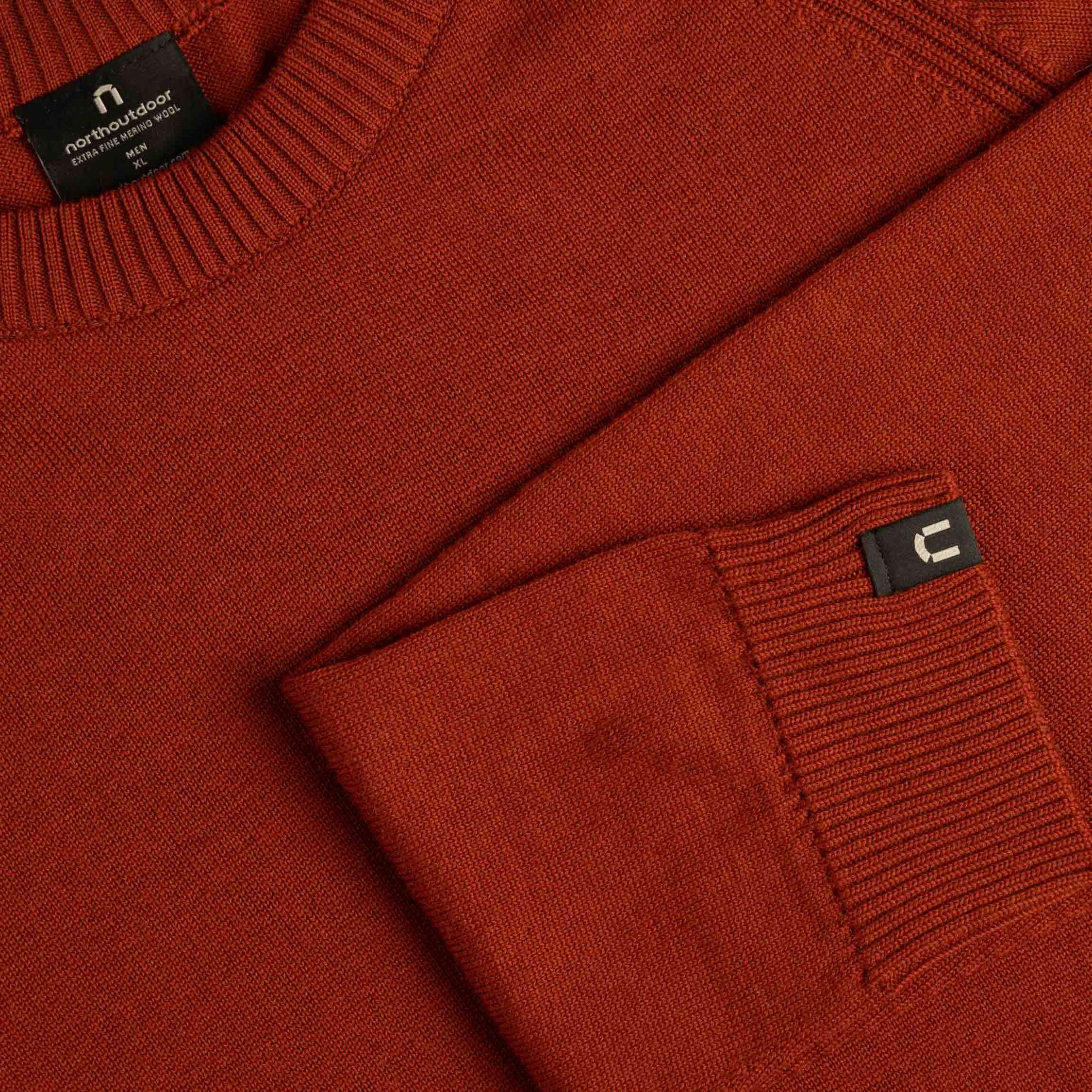 Maglione in lana merino da uomo Hohka - rame 