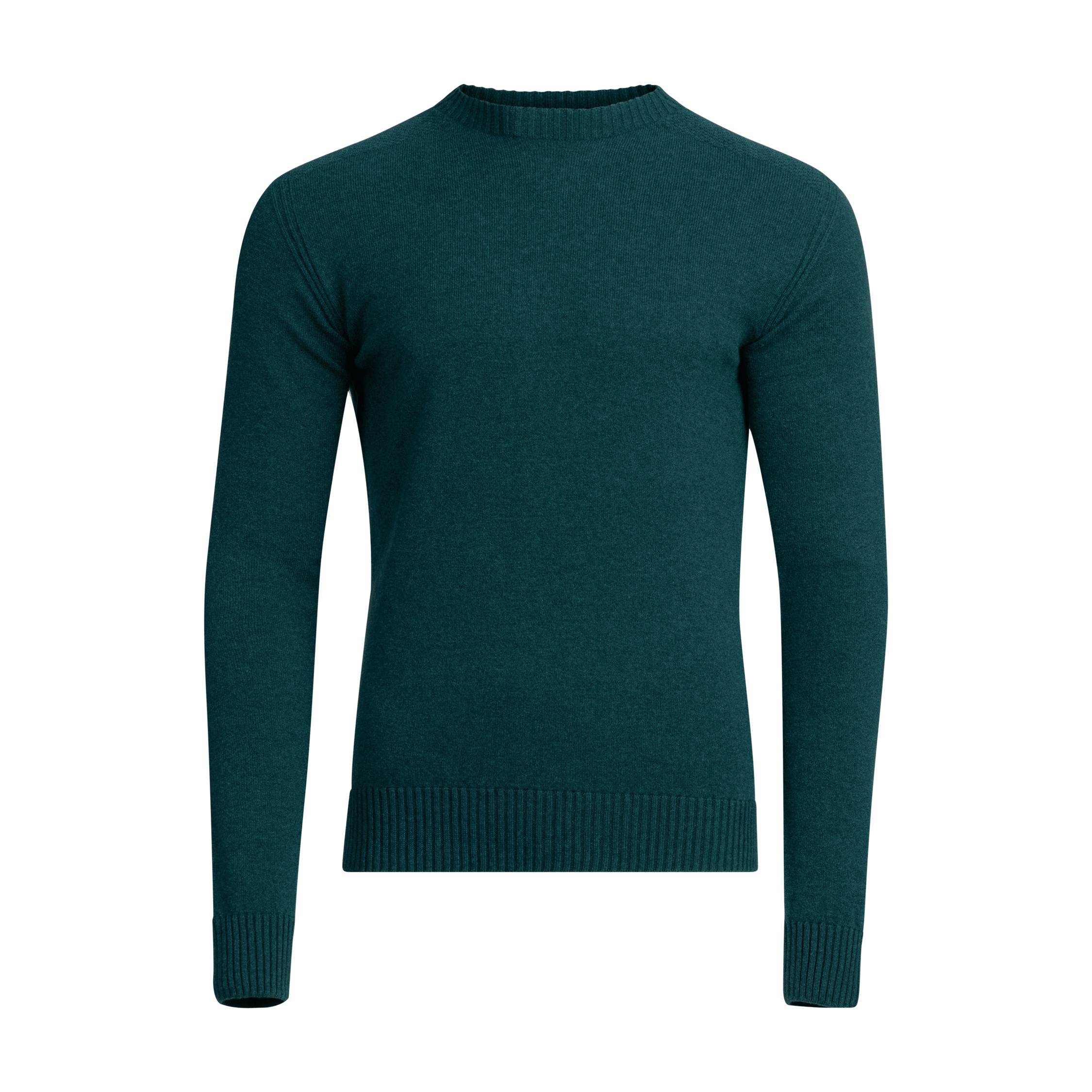 Kuru Herren Merinopullover - pfauenblau 