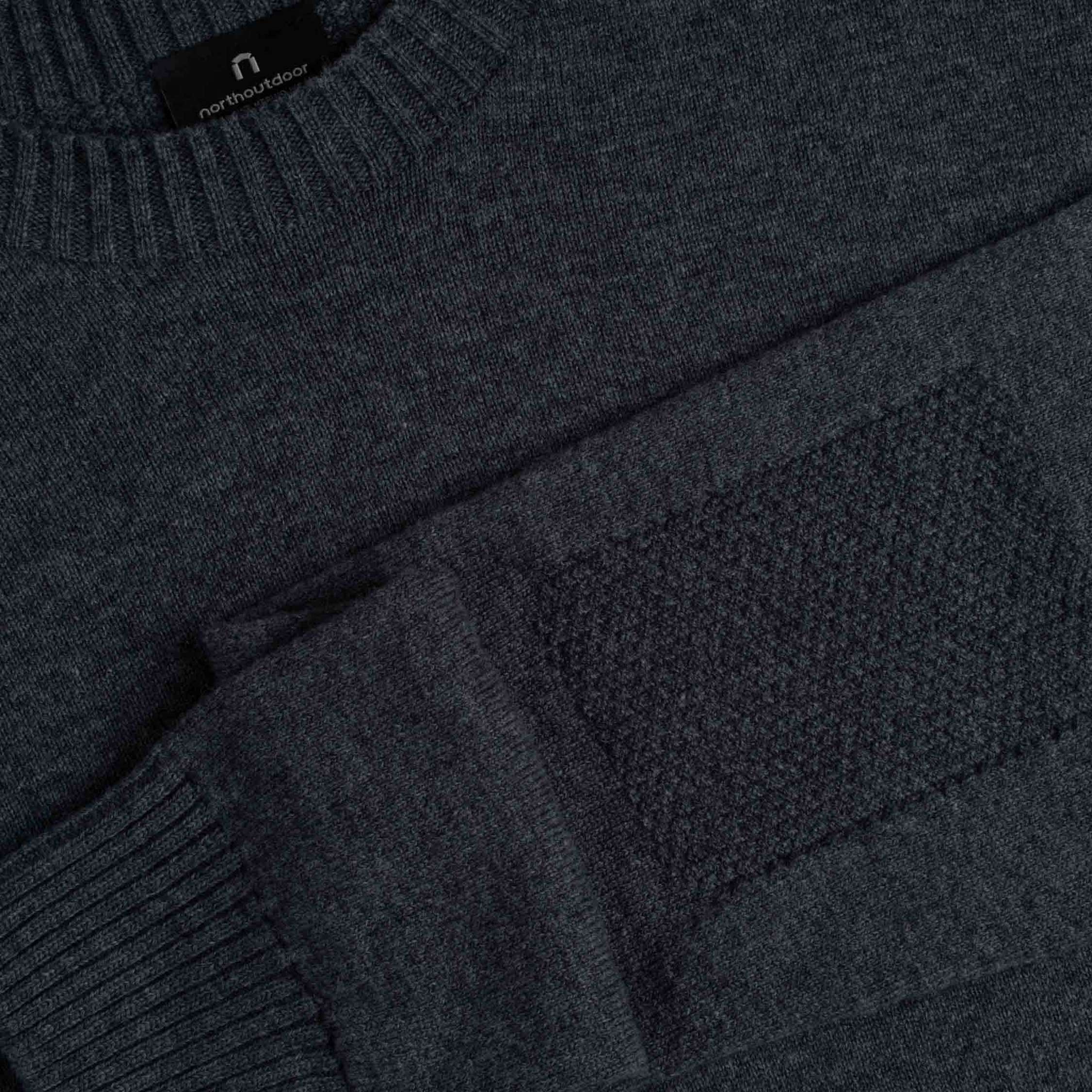 Kuru pánský svetr z merino vlny - tmavě šedý 