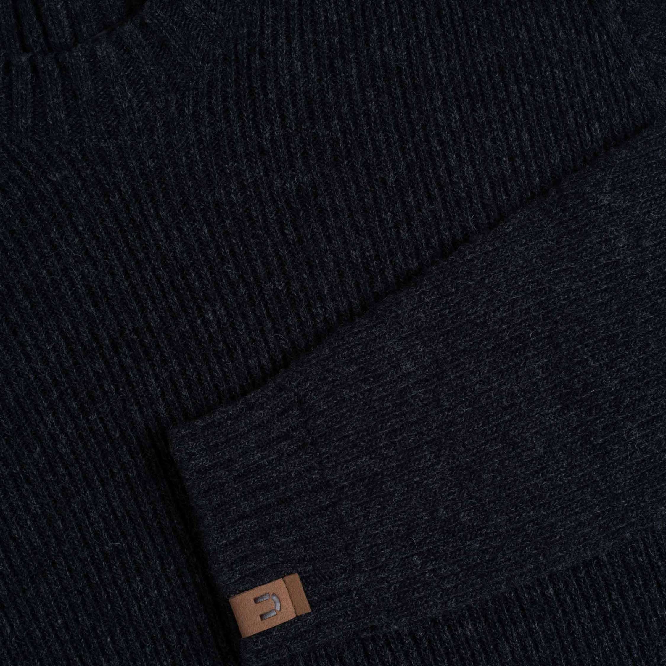 Pull en laine mérinos Kaakkuri pour hommes - gris noir 