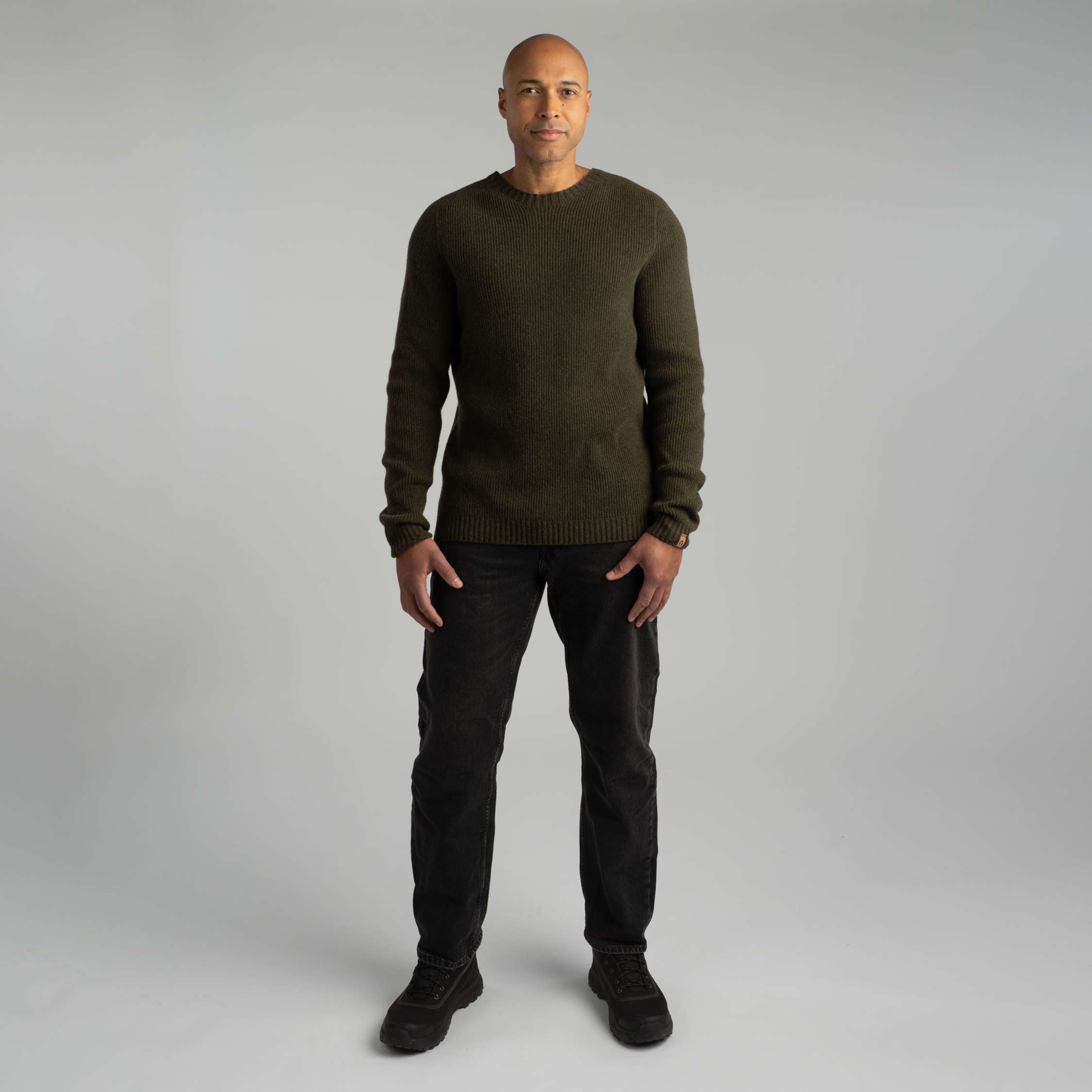 Kaakkuri merino triko M - tmavá oliva 