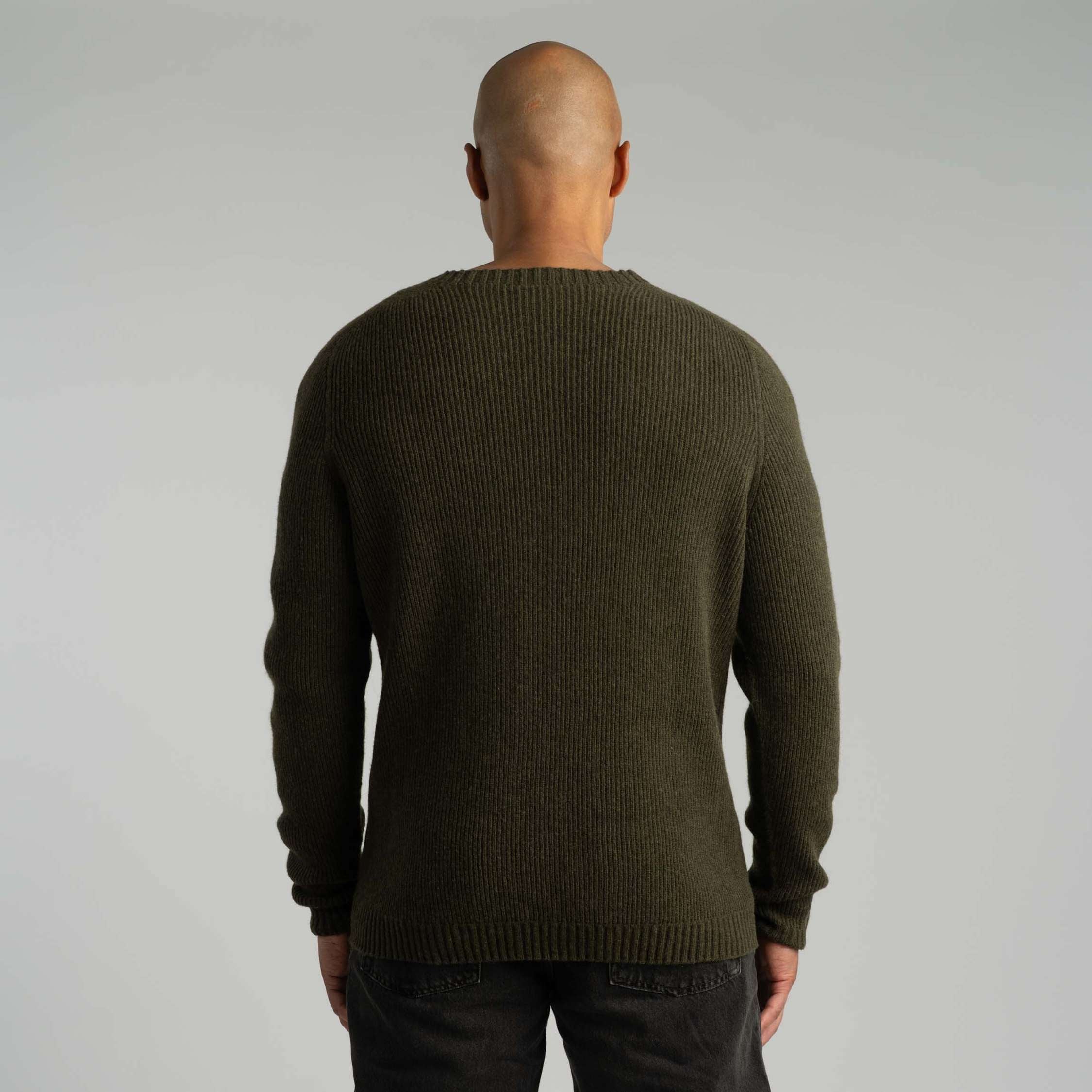 Kaakkuri merino triko M - tmavá oliva 