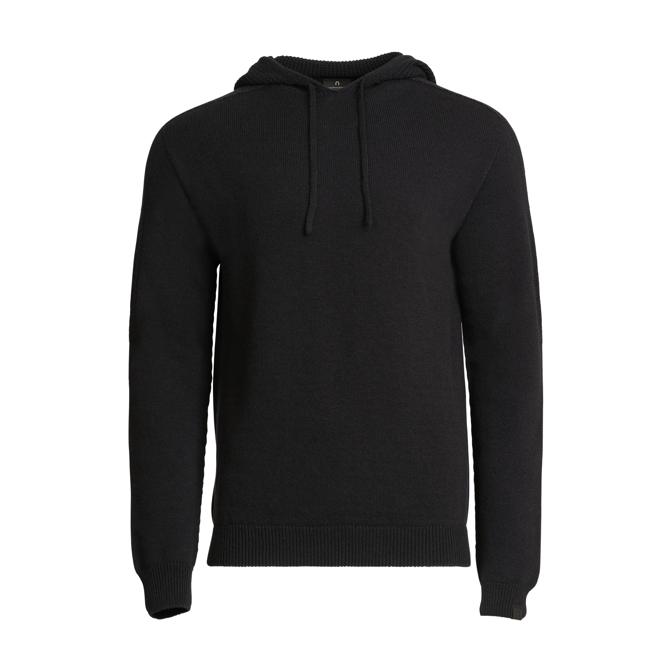 Koski miesten merinoneulehuppari - hiilenmusta