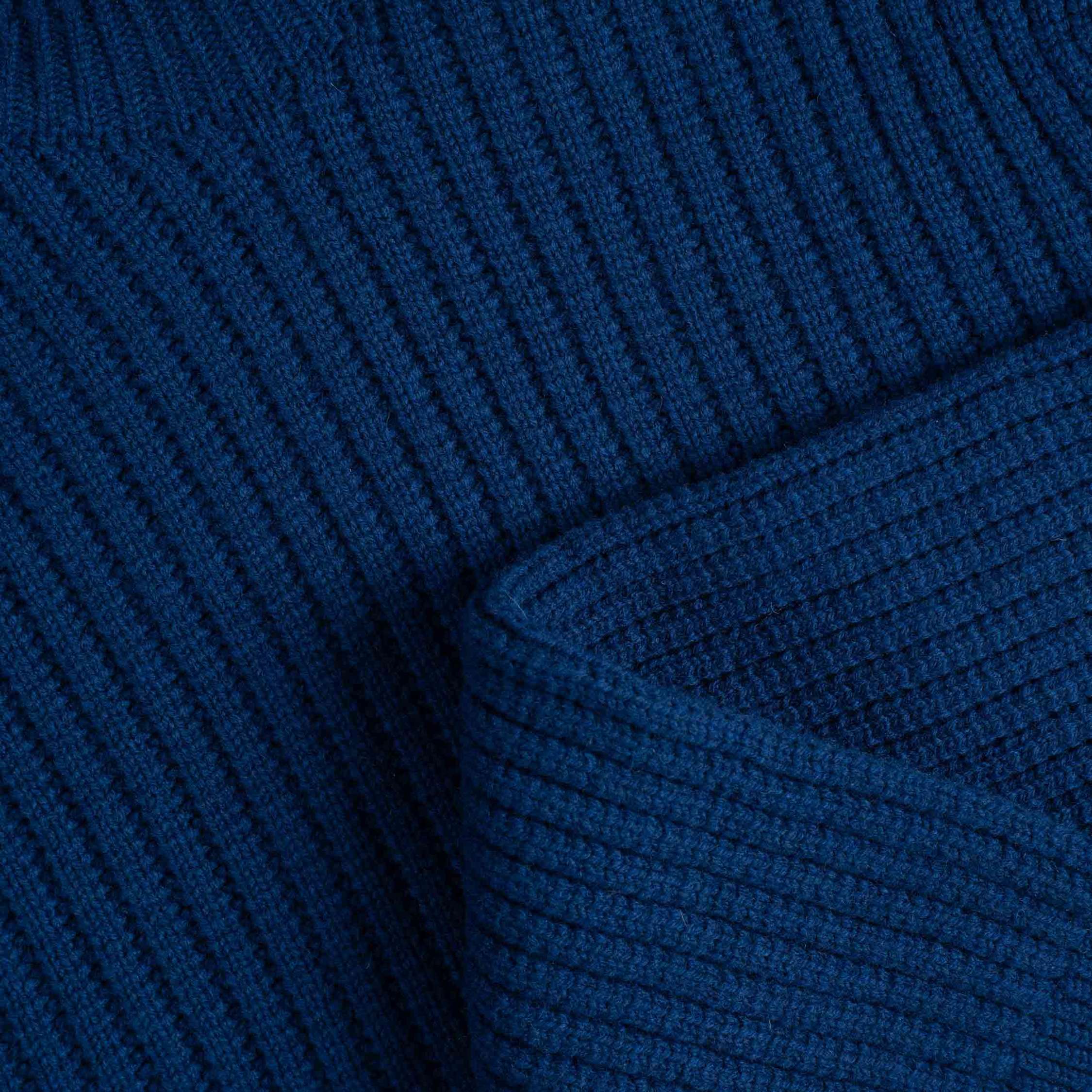 Hehku miesten merino poolopaita - syvänsininen