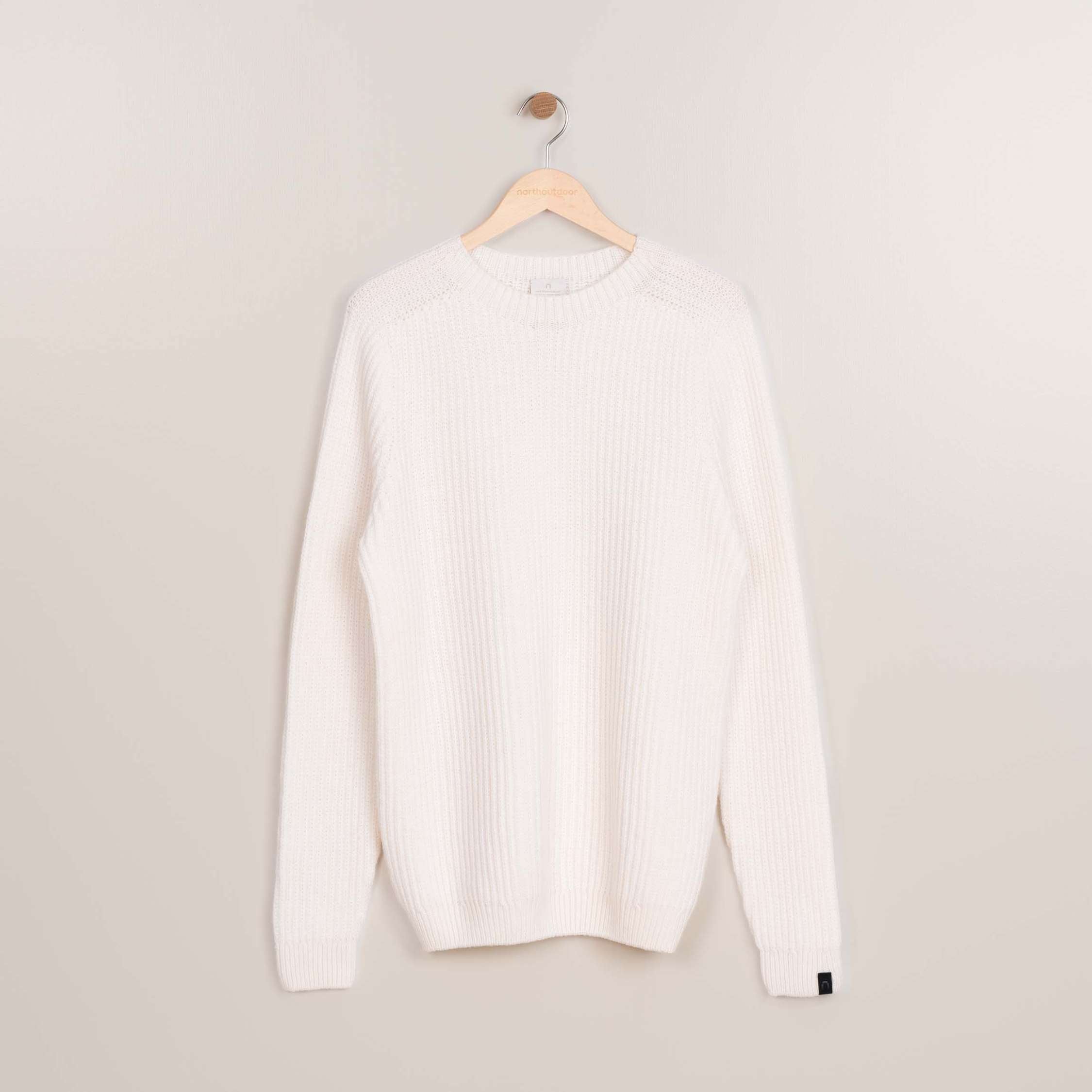 Honka miesten merinoneulepusero - lumenvalkoinen