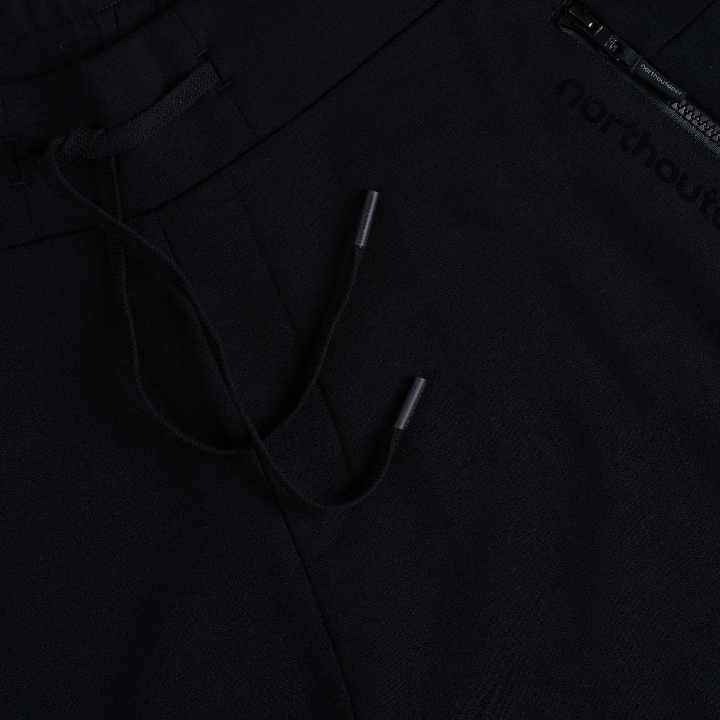 Max merinofleecereisitaskuhousut M - musta