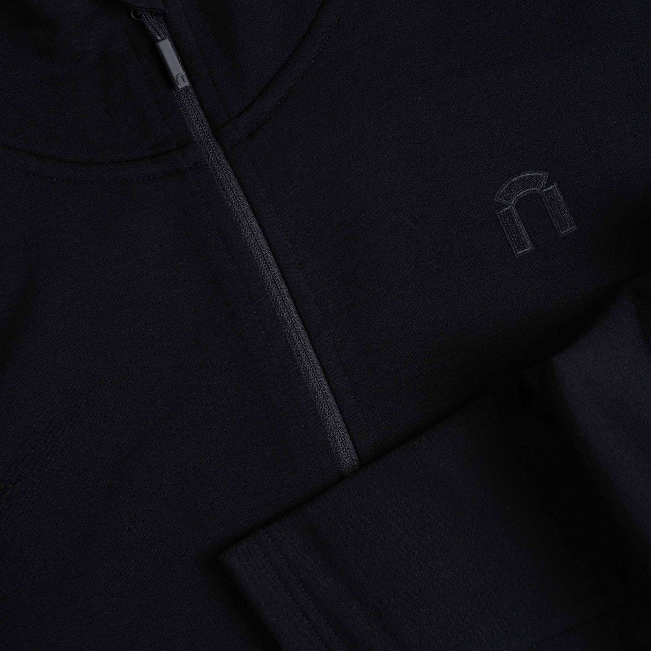 Remi merinofleece hupparitakki M - musta