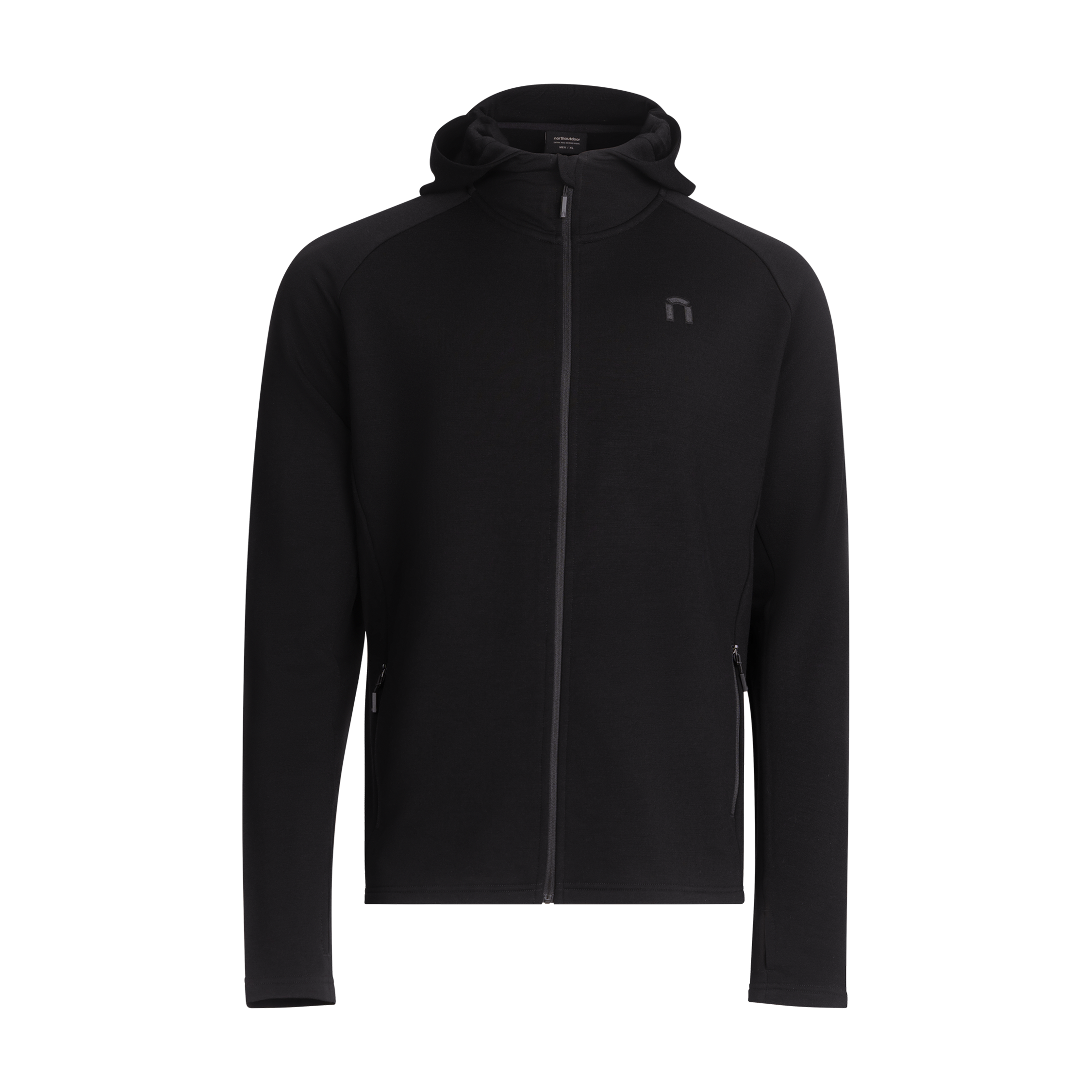 Remi merinofleece hupparitakki M - musta