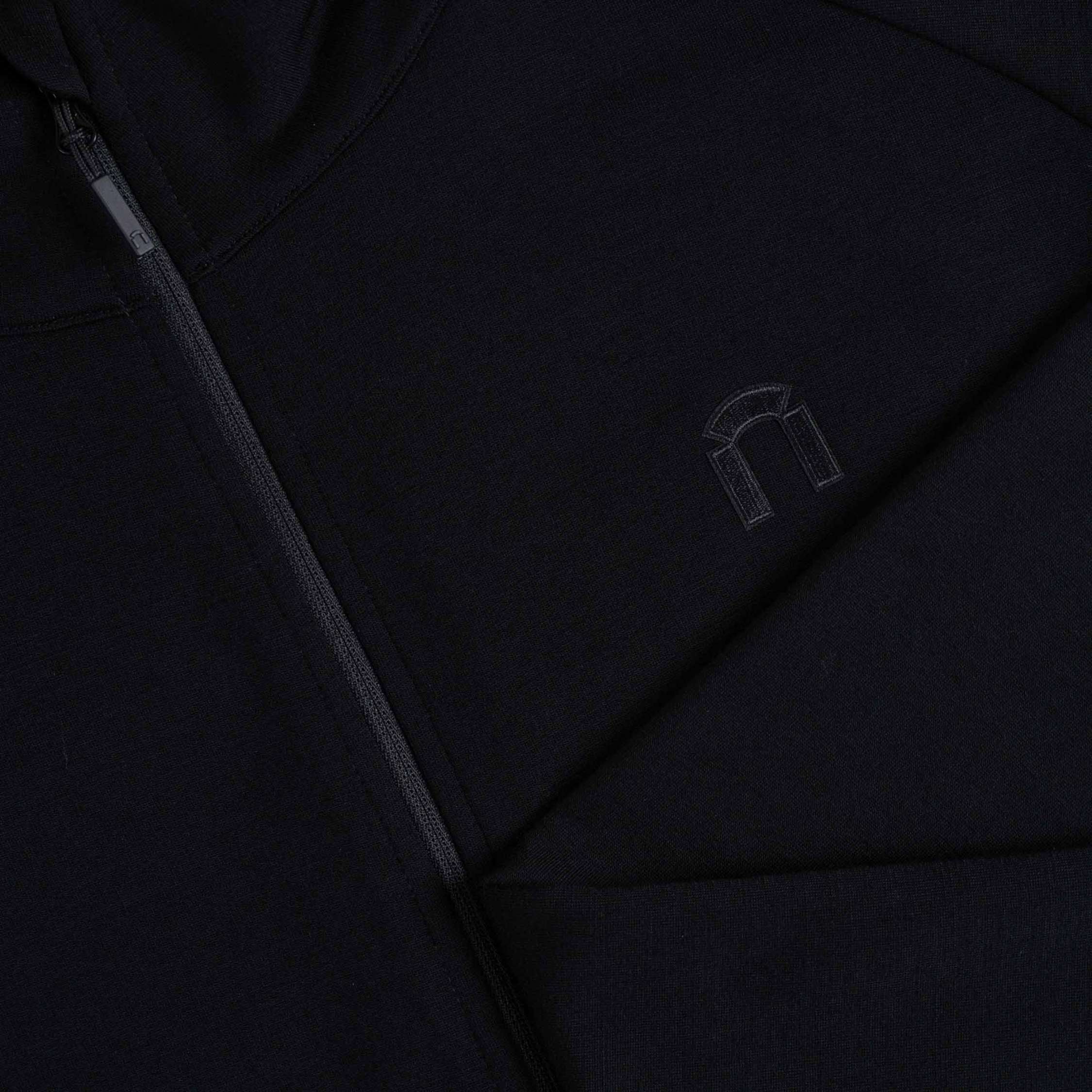 Peter merinofleece takki M - musta