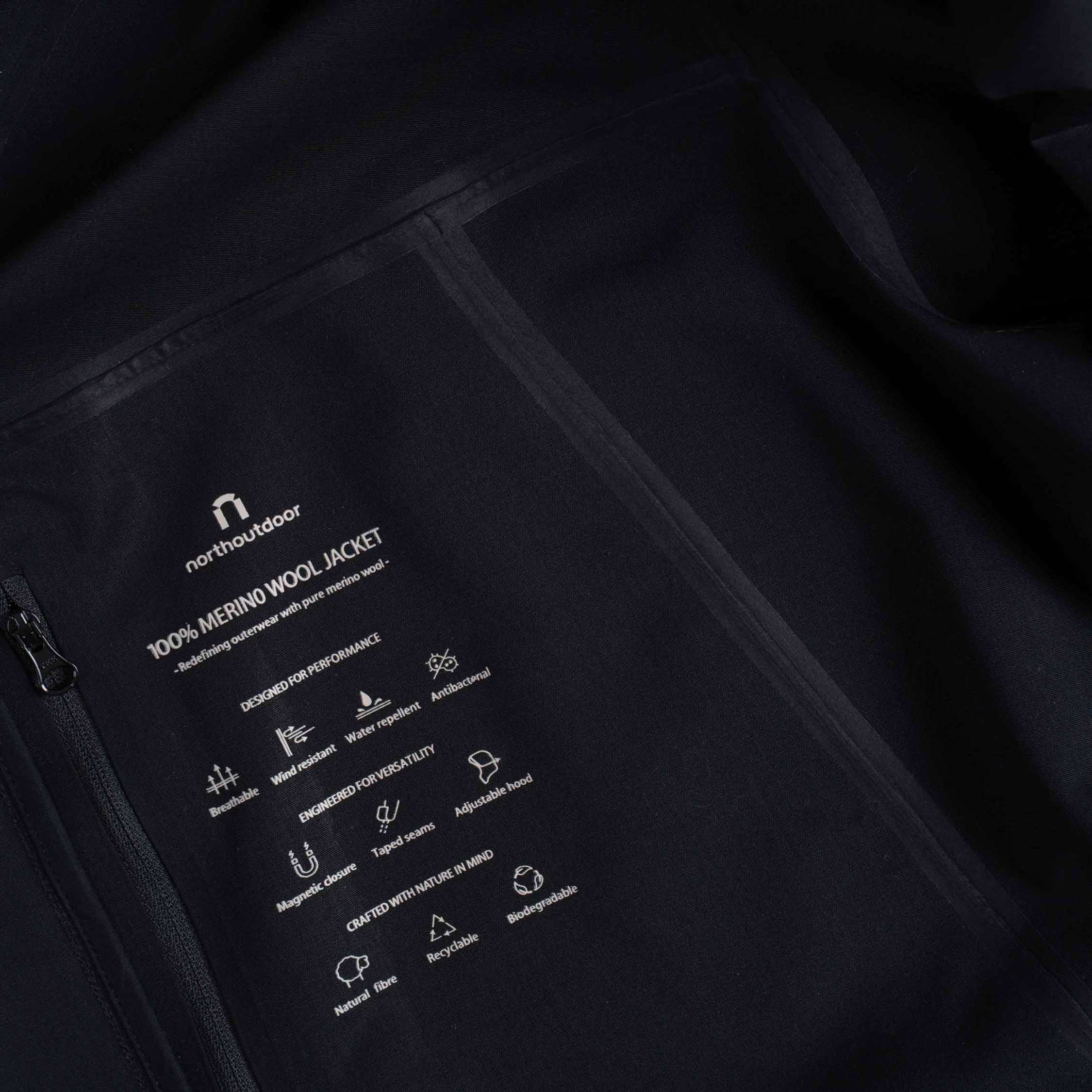 Luka merinokuoritakki M - musta