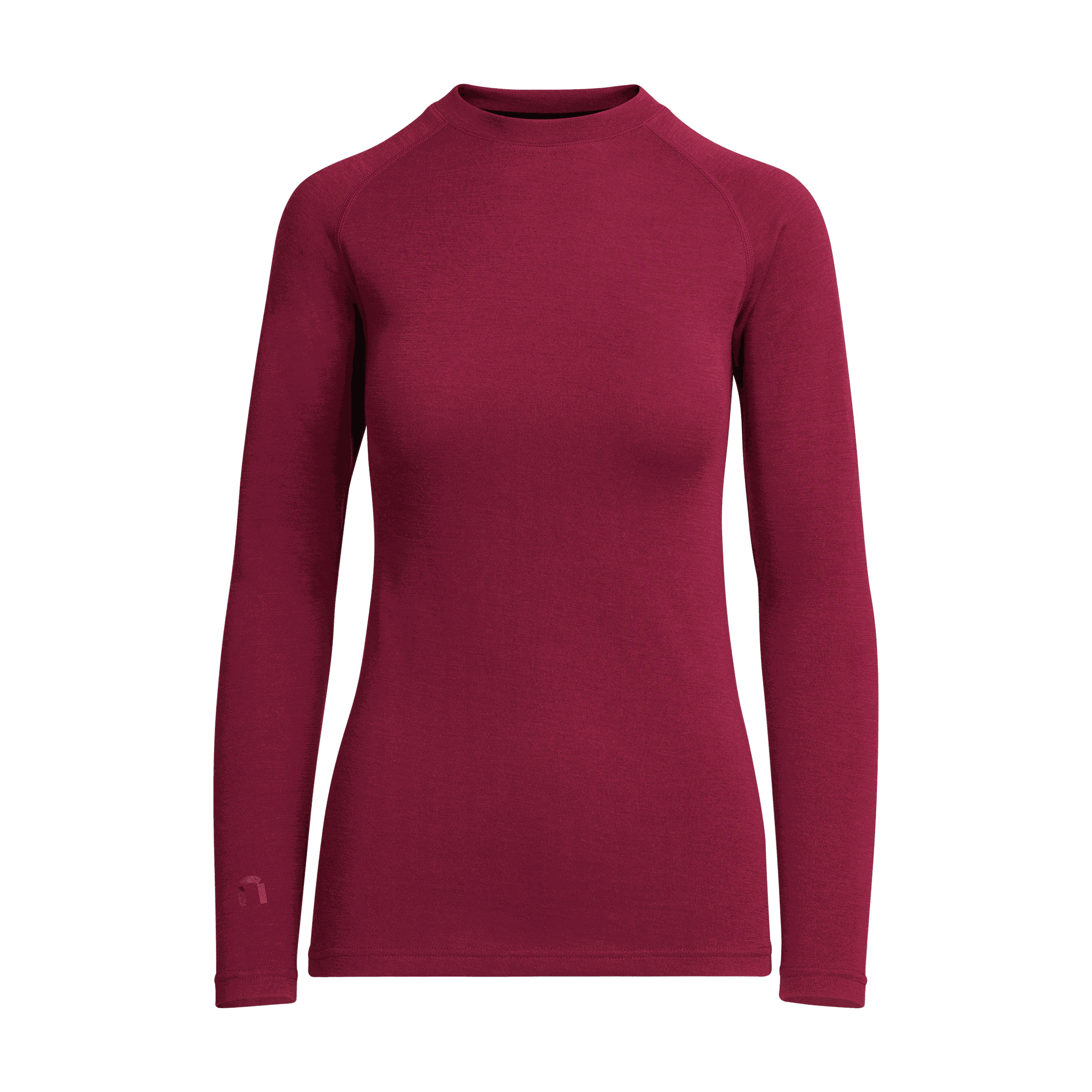 Sensitive 225 naisten aluskerroksen merinopaita - rubiini
