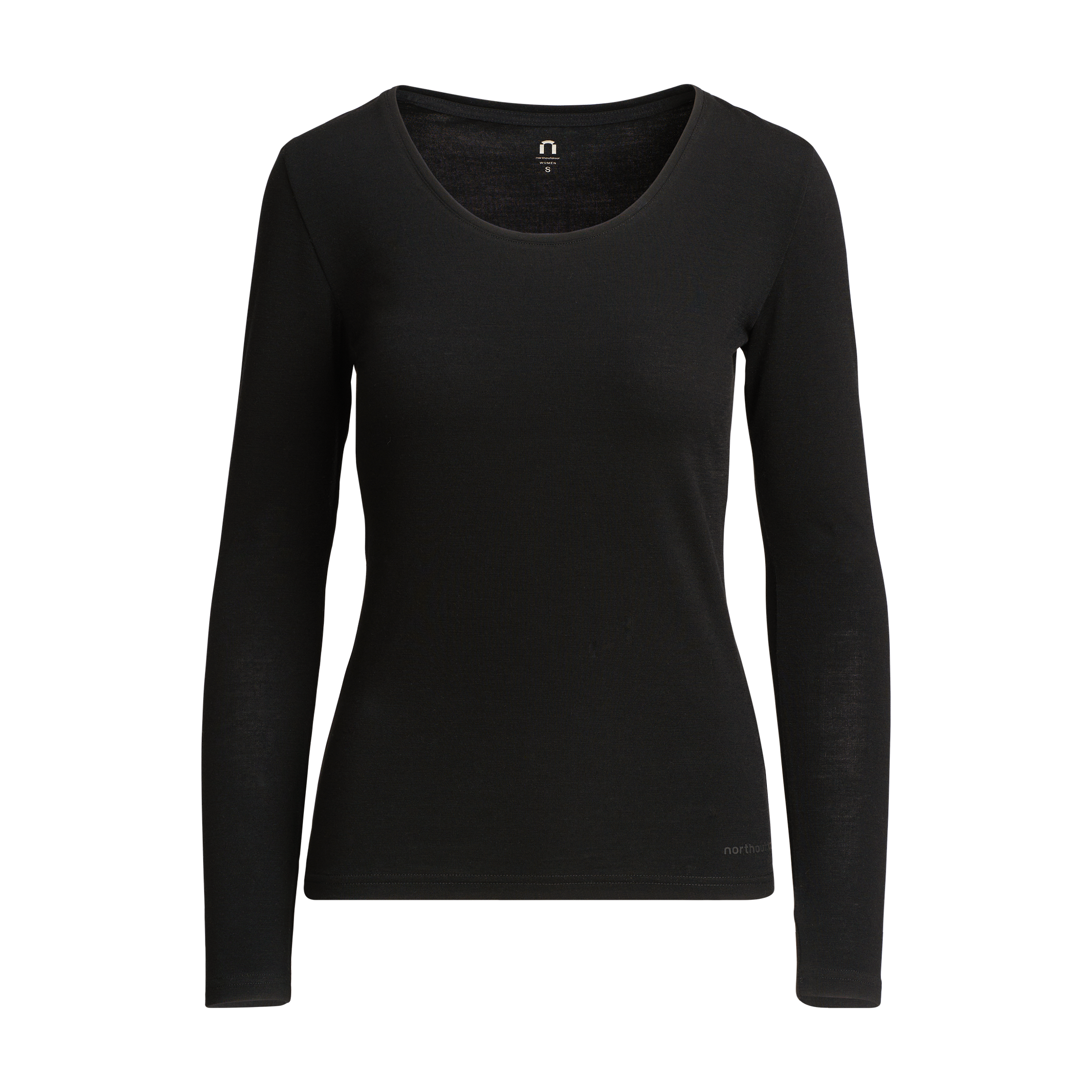 Touch 150 naisten aluskerroksen merinopaita - musta