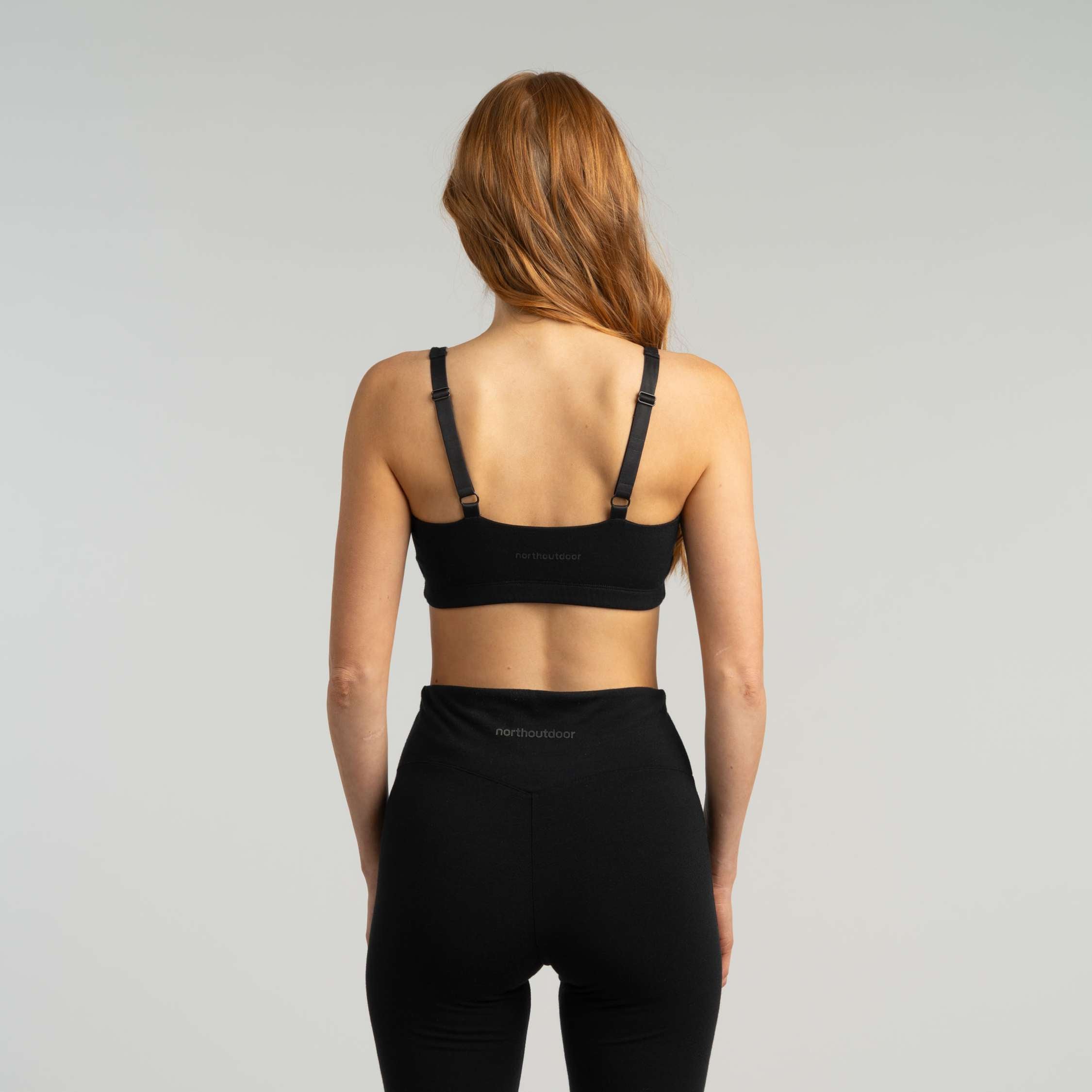 Mona merino bralet top W - Černá 