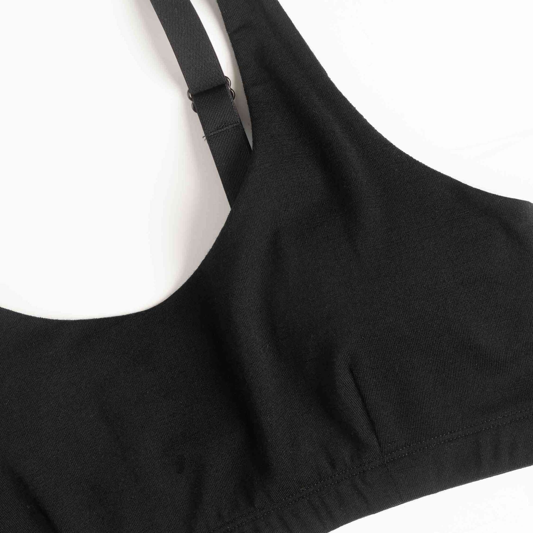 Mona merino bralet top W - Černá 